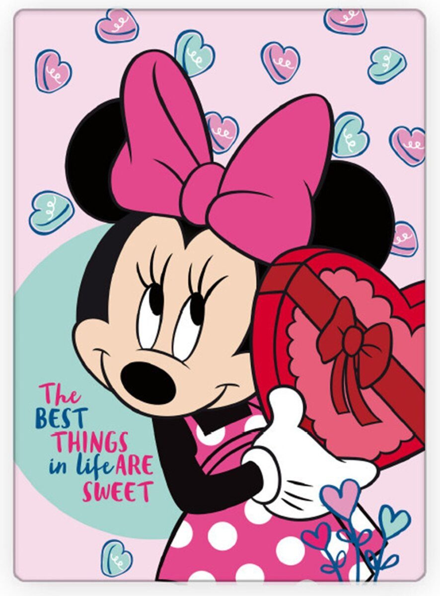 Wohndecke Disney Minnie Sweets Fleecedecke 100x140cm, günstig online kaufen