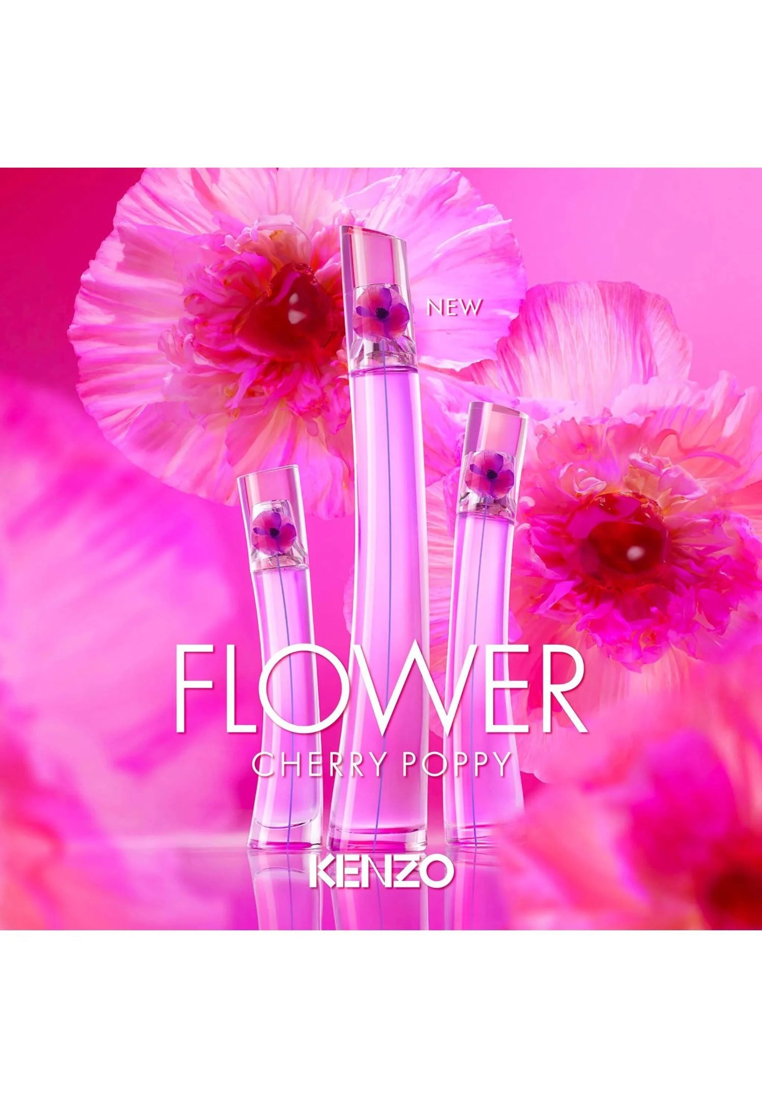 KENZO Eau de Parfum Flower by Kenzo Cherry Poppy, Glasflakon, Frauenduft, Edp