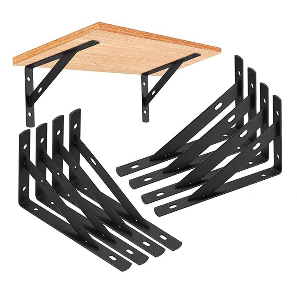 NUODWELL Wandregalhalter 8 Stück Regalhalterungen,90 Grad Regalträger,Metal günstig online kaufen