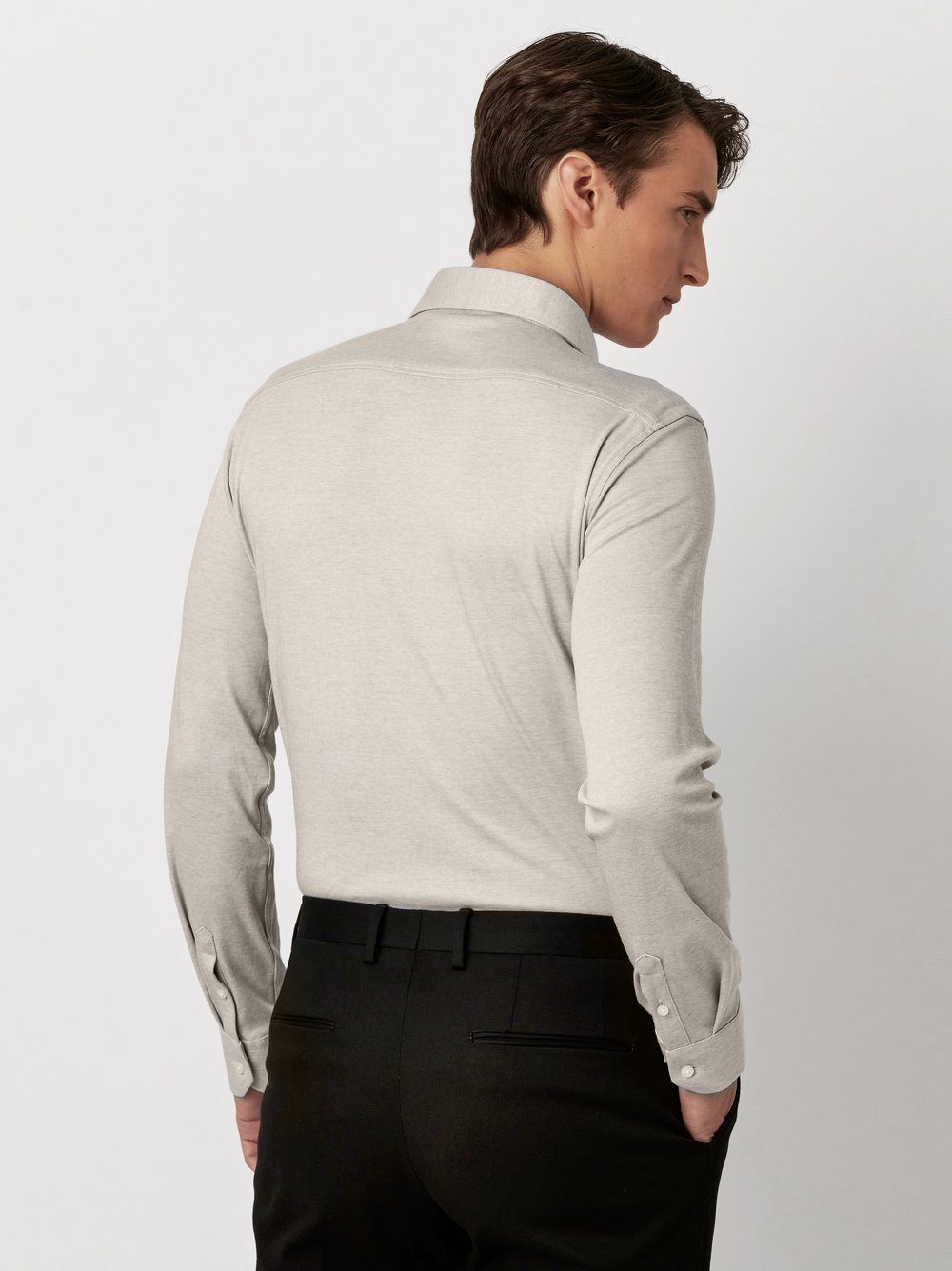 DESOTO Langarmhemd Jerseyhemd Essential Hai langarm Flexibler Stretch