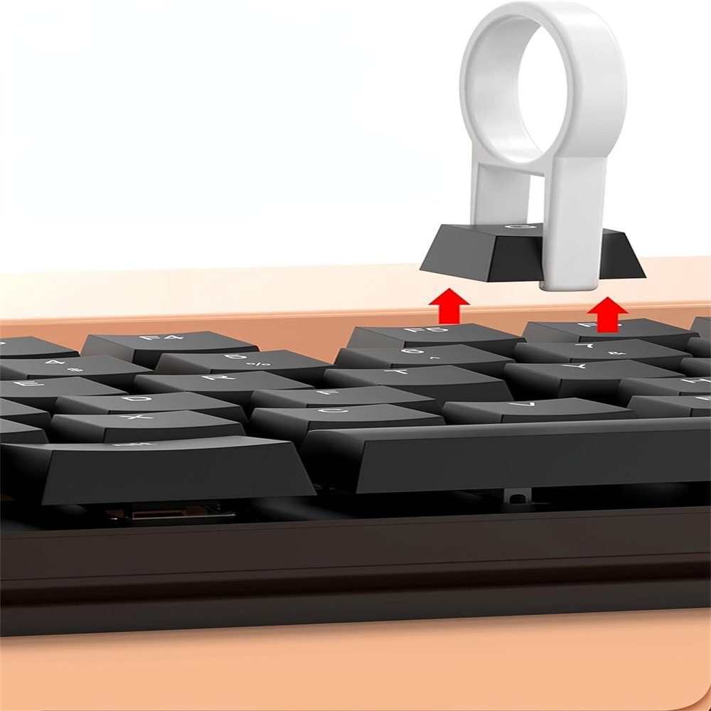 TUABUR Reinigungsbürsten-Set Elektronik-Reinigungsset Tastaturen, grau mehr für und Kopfhörer