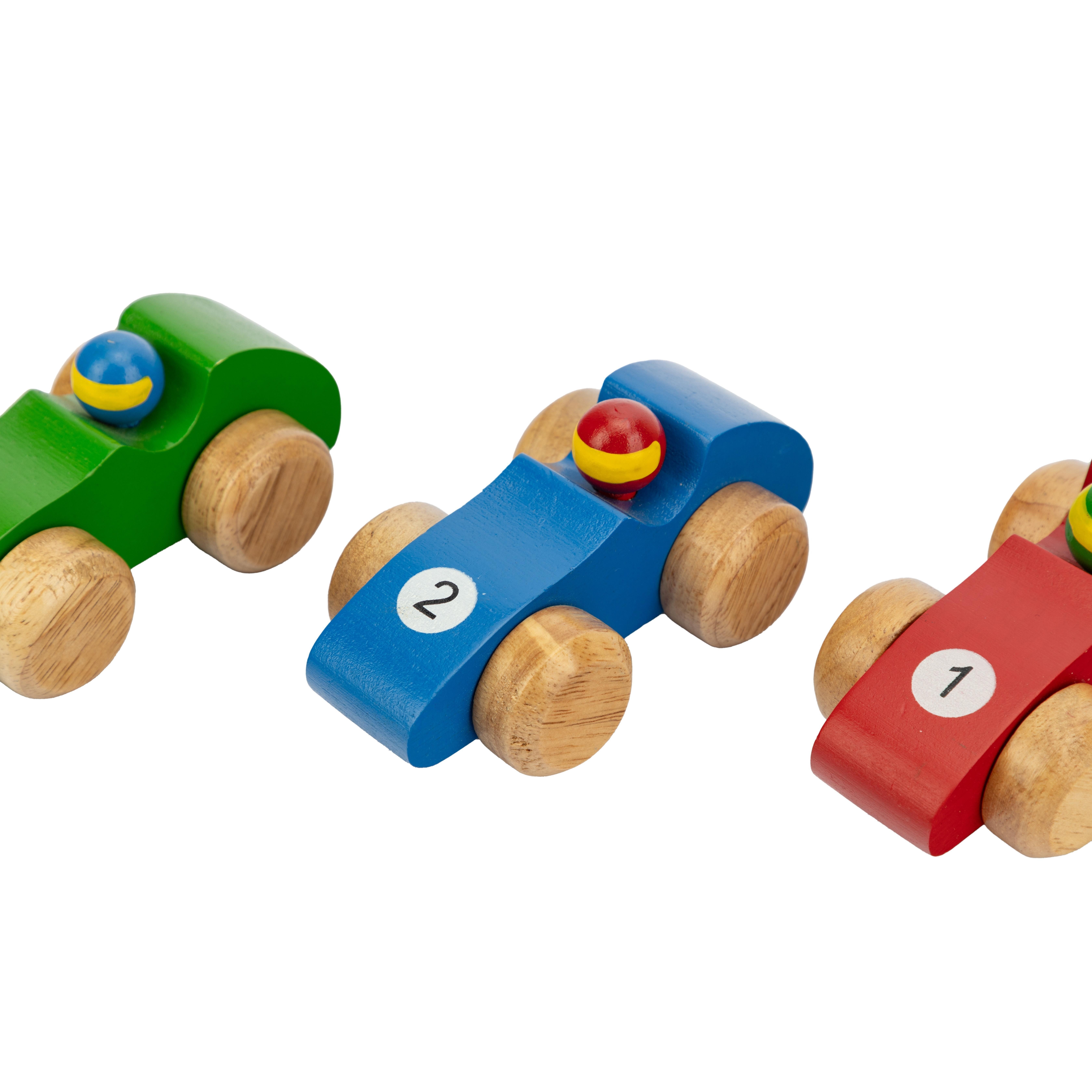 El Puente Nachziehspielzeug Spielautos "Sportwagen" 3er-Set, Handmade, Handmade