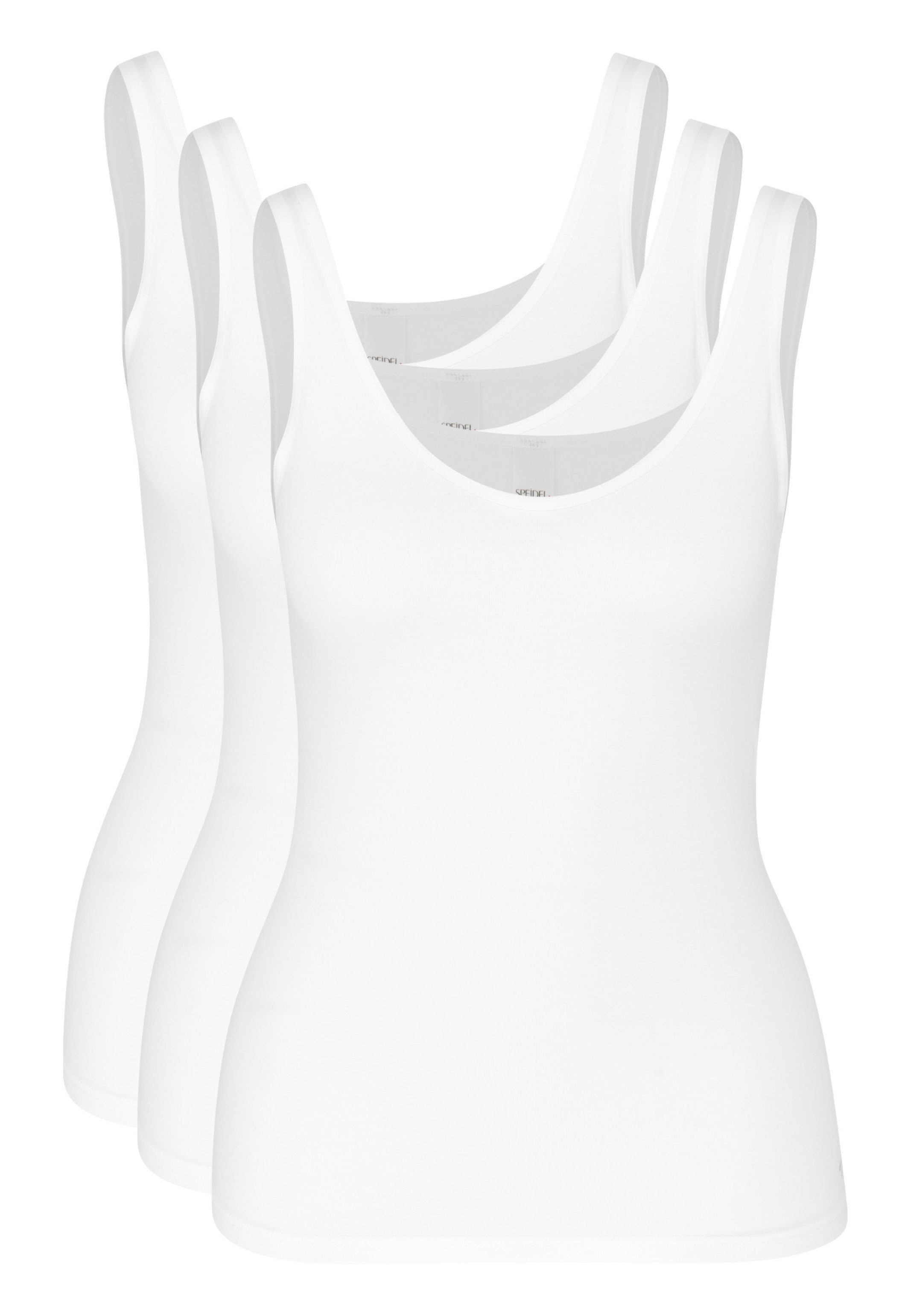 Unterhemd - (Spar-Set, Baumwolle Weiß Pack - Unterhemd Softfeeling Atmungsaktiv 3-St) / 3er Speidel Top
