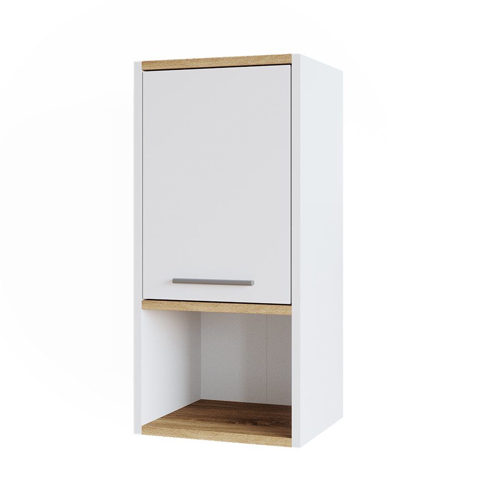Vicco Badschrank Elvio Weiß/Sonoma 32 x 68 cm günstig online kaufen