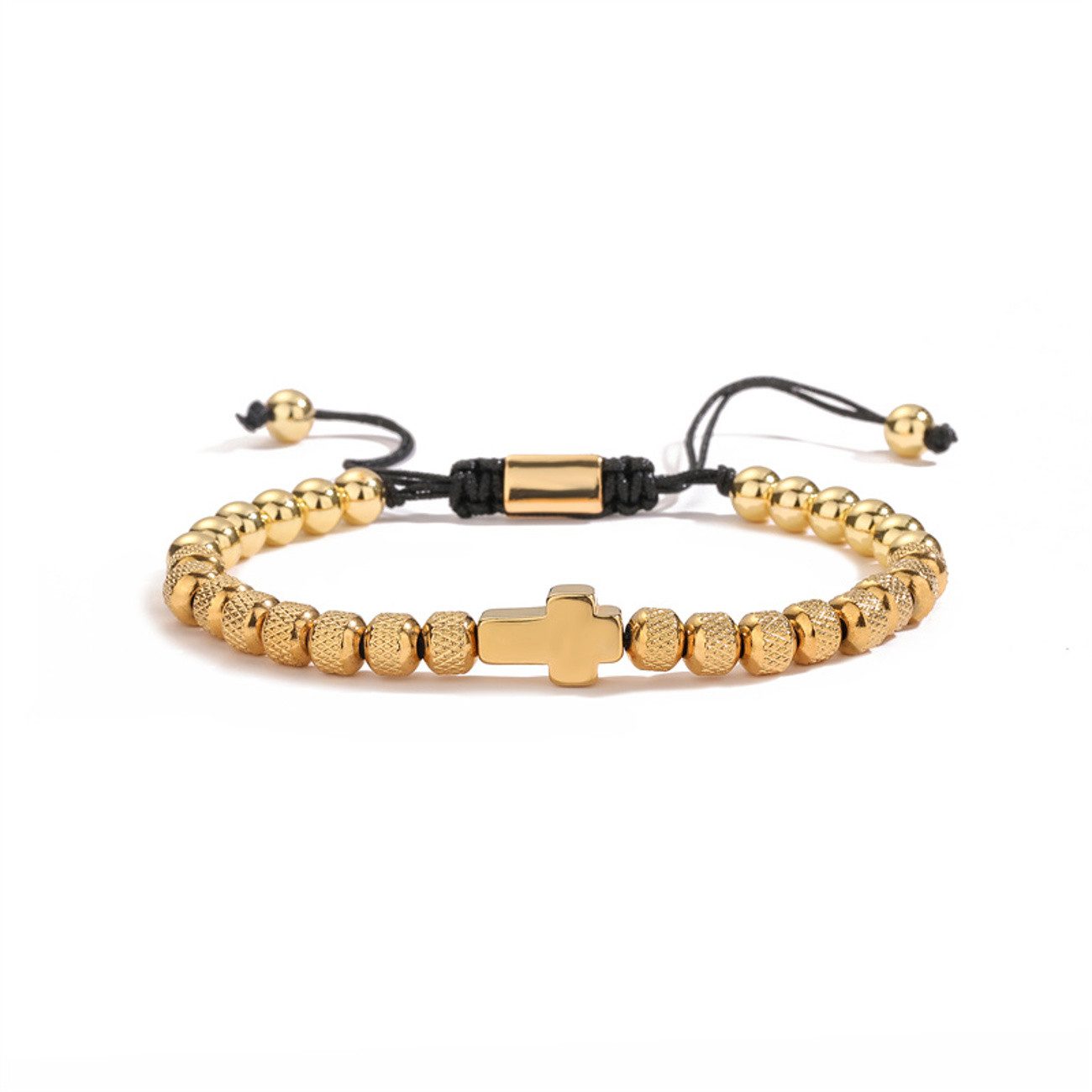 KARMA Edelstahlarmband Herren Armband Edelstahl Kreuz günstig online kaufen