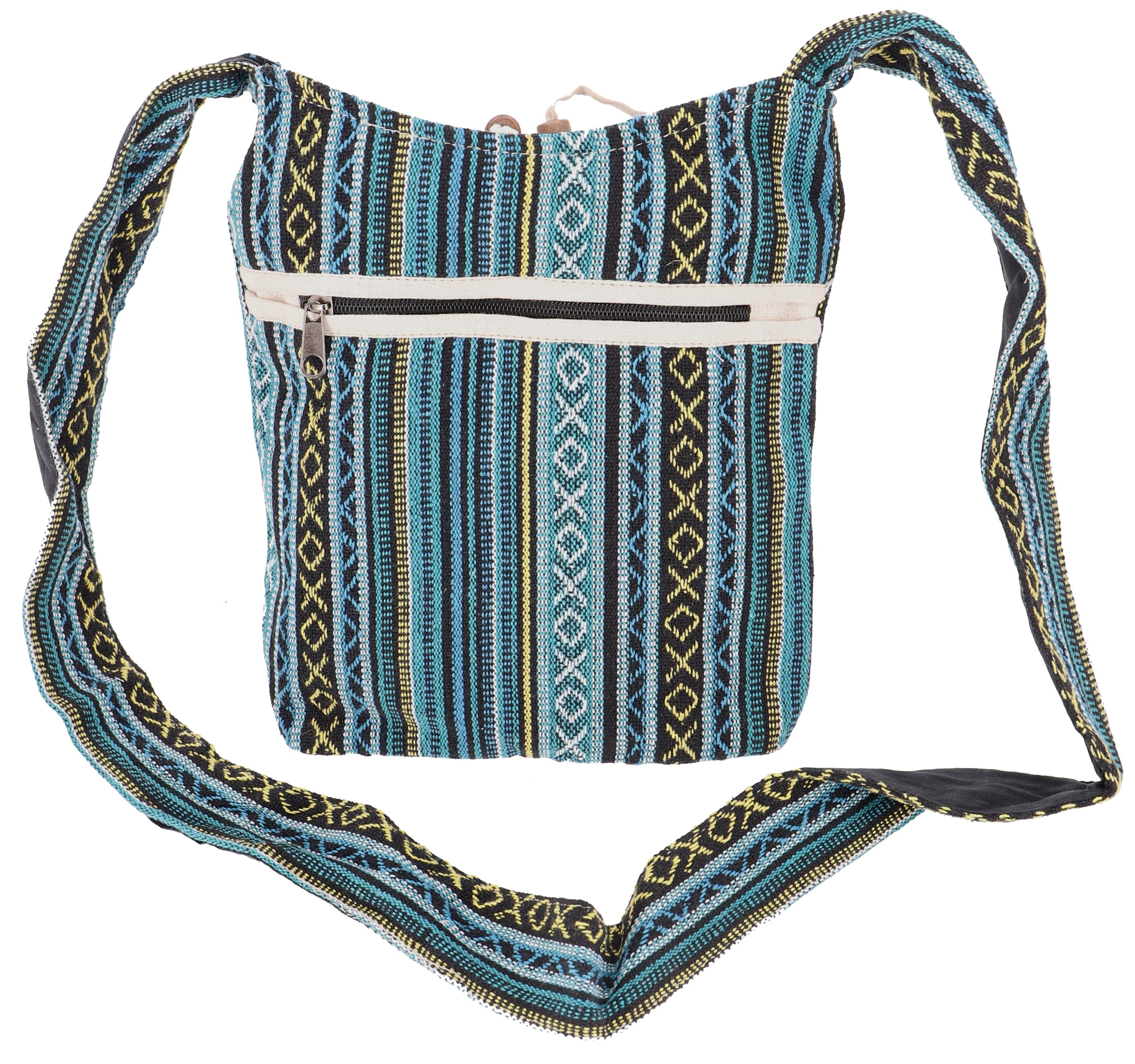 Schulterbeutel, blau Kleiner Schultertasche Schultertasche,.. Boho Guru-Shop