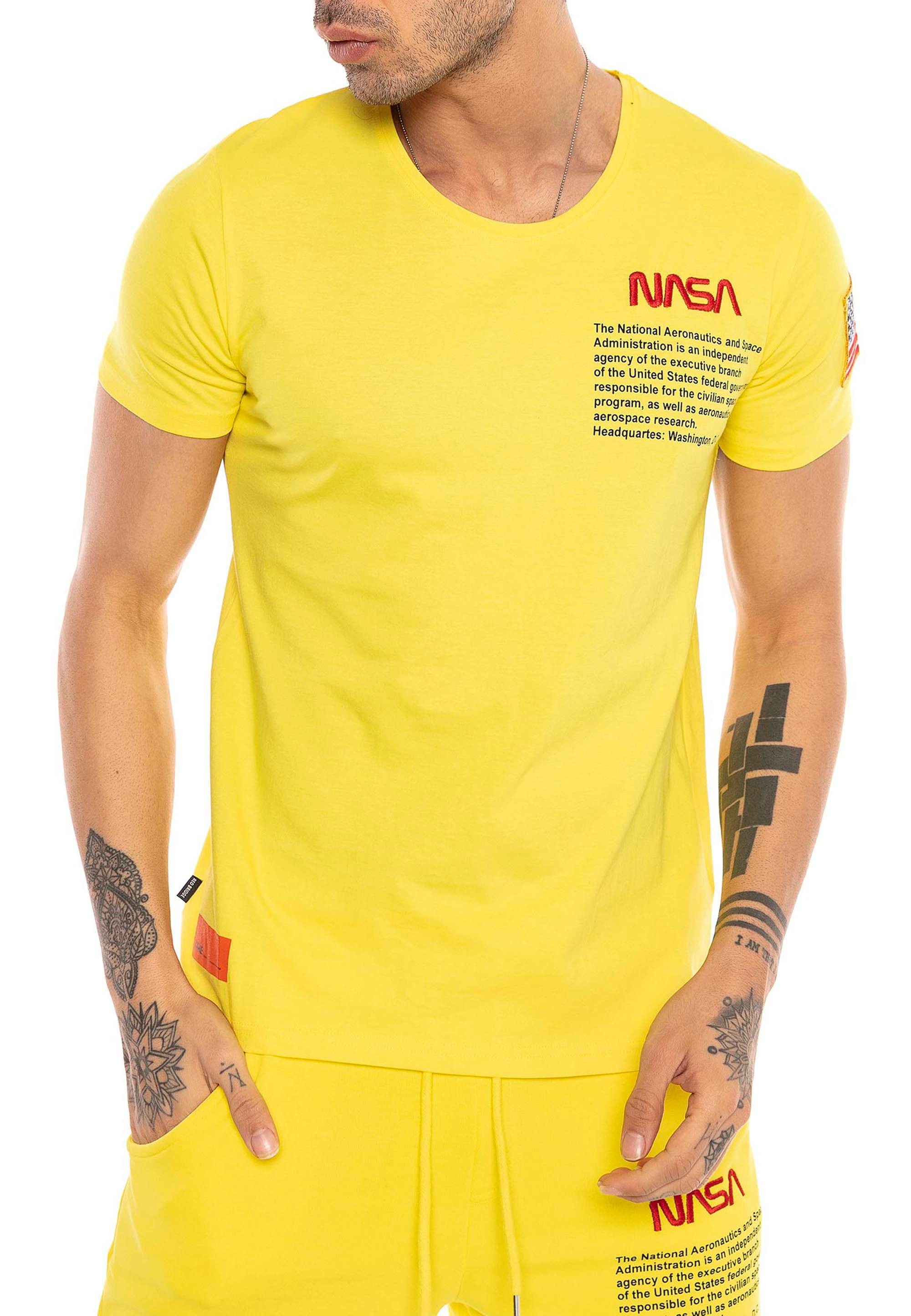RedBridge T-Shirt mit Brustprint – Rundhals, günstig online kaufen