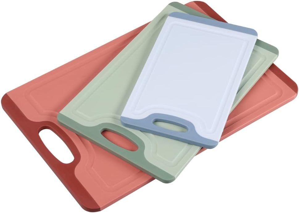 KESPER® Schneidebrett 3er Set Schneidebretter mit RUTSCH-STOPP, spülmaschinengeeignet, (1-St)