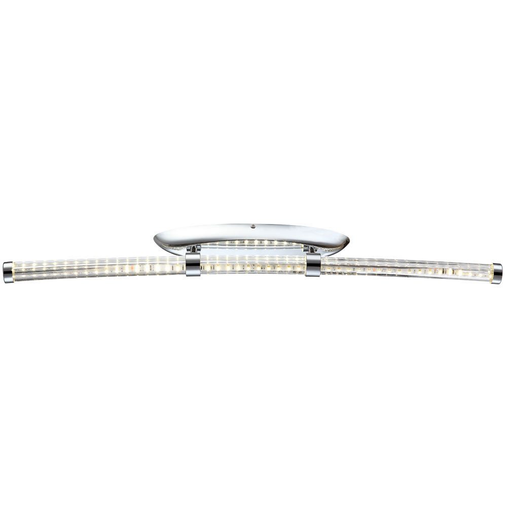 GLOBO LIGHTING LED Wandleuchte, LED-Leuchtmittel fest verbaut, Neutralweiß, Wandleuchte Chrom Wandstrahler Modern Design Wohnzimmer Wandlampe