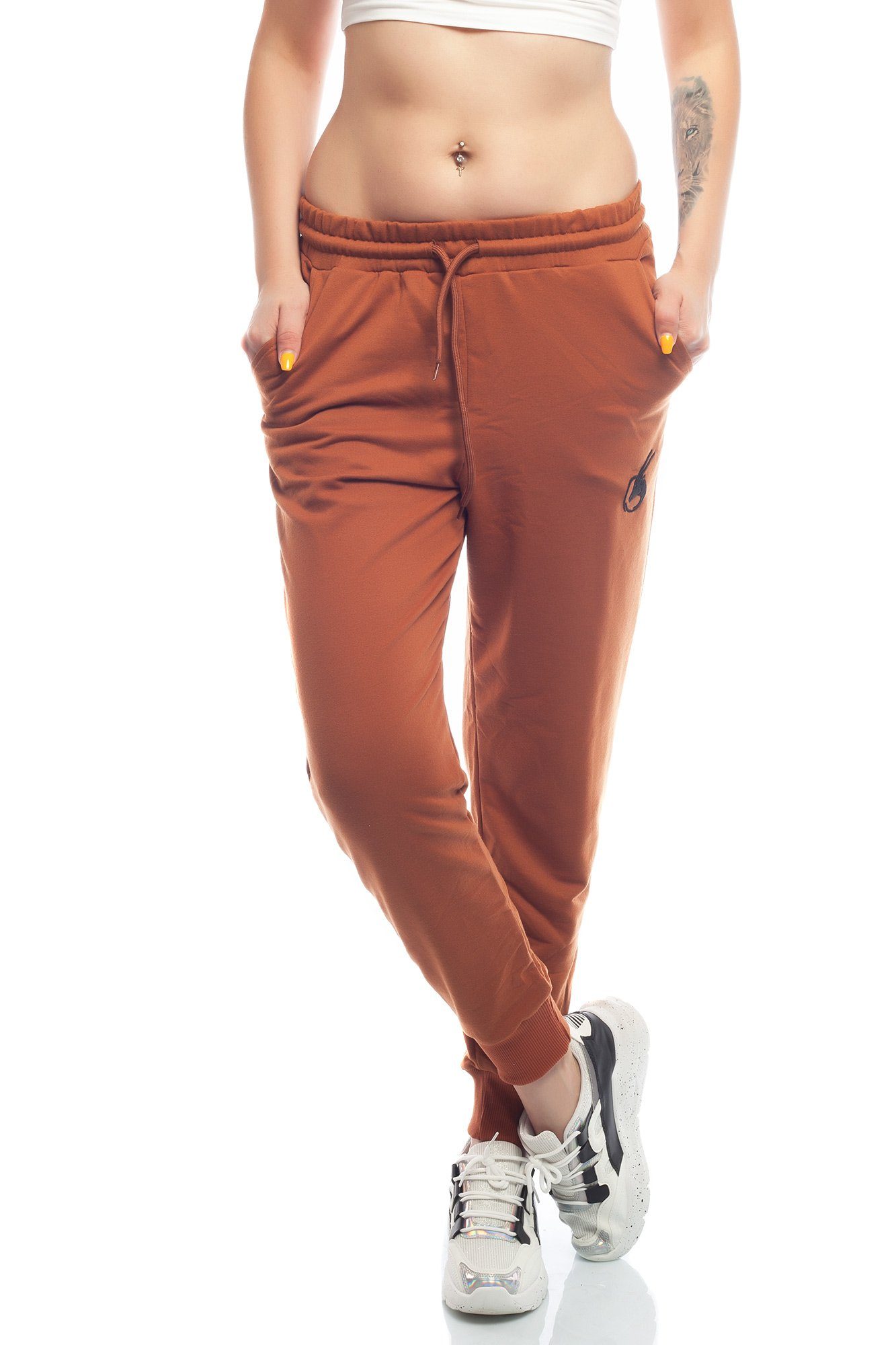 Bongual Loungehose Relaxhose Jogginghose mit Logostickerei günstig online kaufen