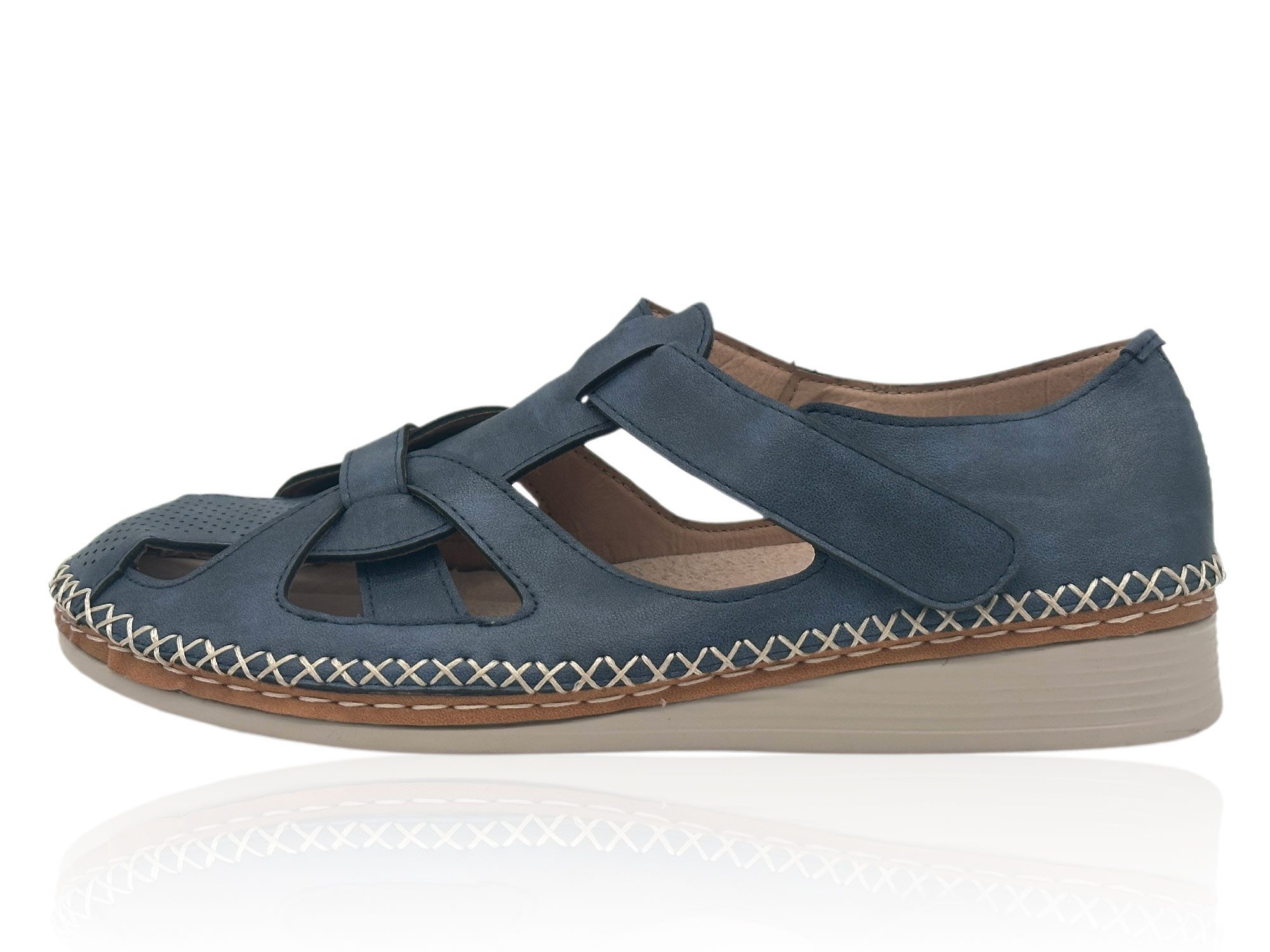 Nowaland Halboffene Damen Sandalen mit stabiler Passform und Komfortsohle Sandale Atmungsaktiv, stabiler Halt, weich und flexibel