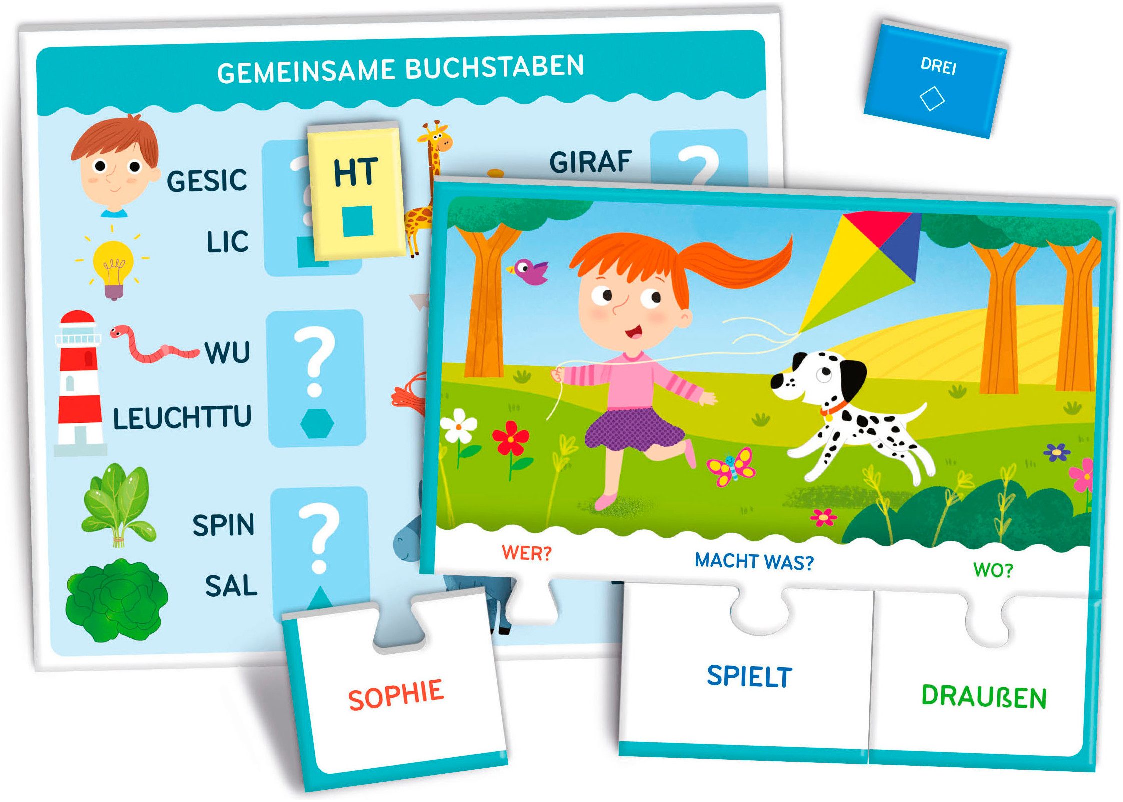 Clementoni® Spiel Education, Lese-Spiel, Lernspiel, Made in Europe