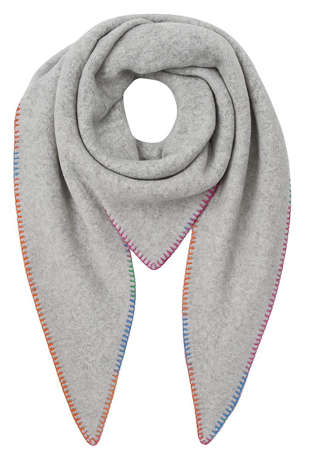 Faera Modeschal Regenbogen Zierkante Sehr Weich, (1-St), 9430 in Grau günstig online kaufen