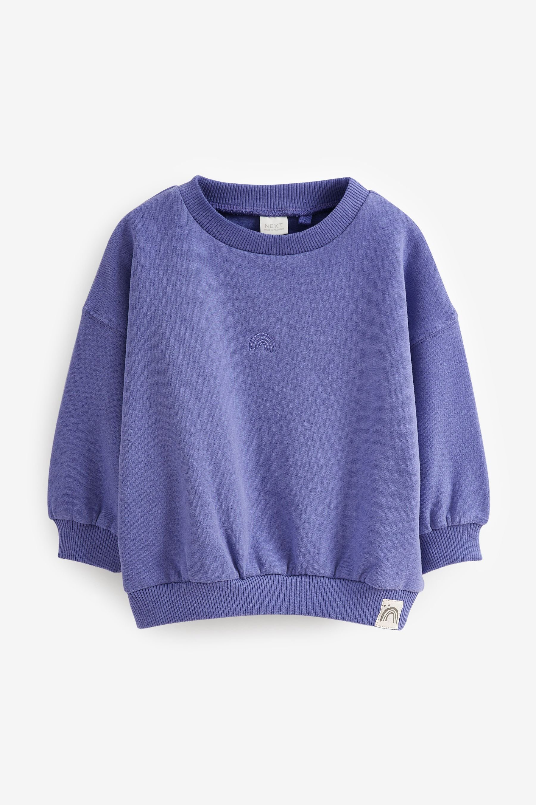 Sweatshirt Next Purple Sweatshirt (1-tlg) Bright