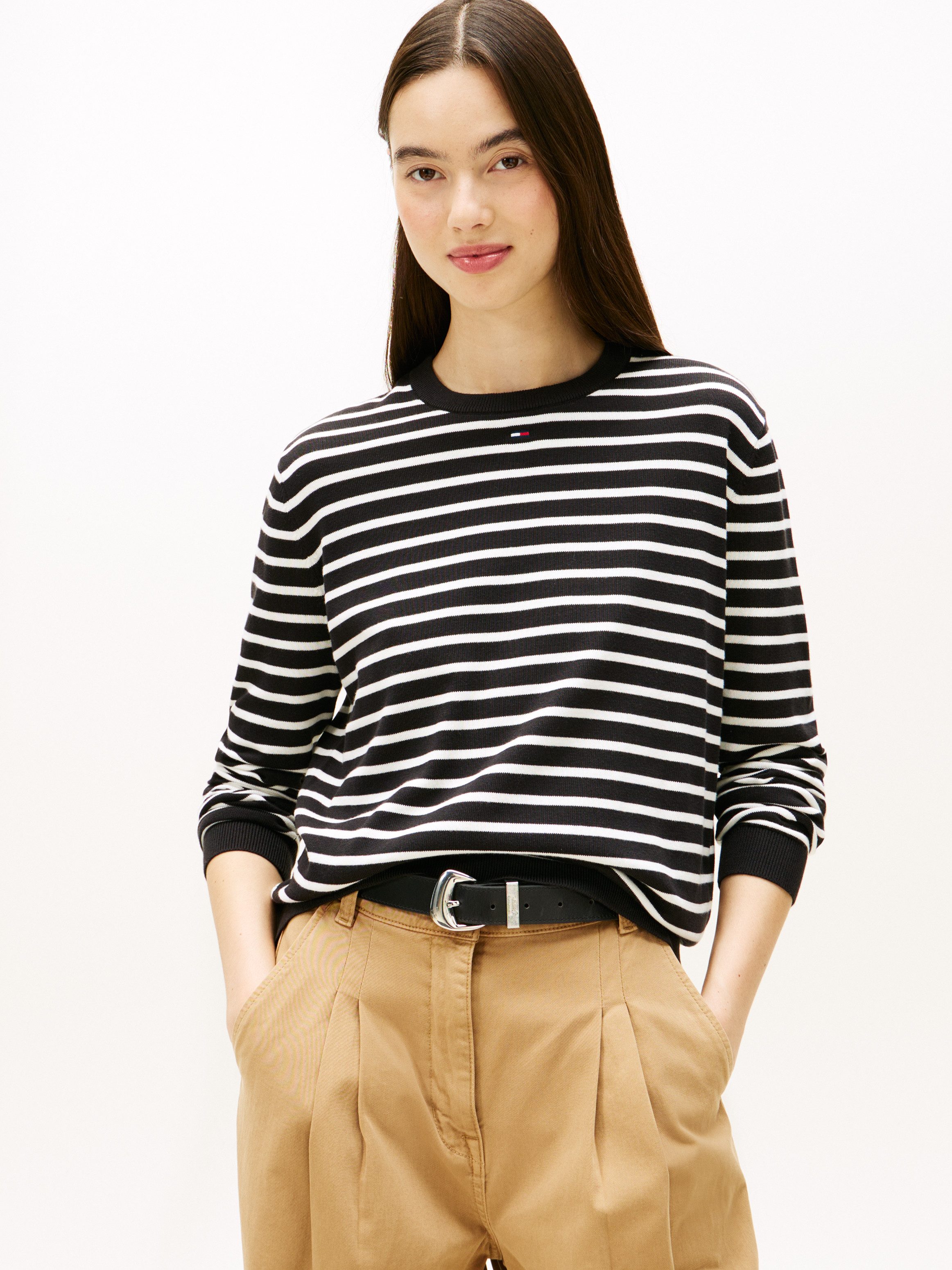 Tommy Jeans Strickpullover TJW ESSENTIAL CREW SWEATER EXT günstig online kaufen