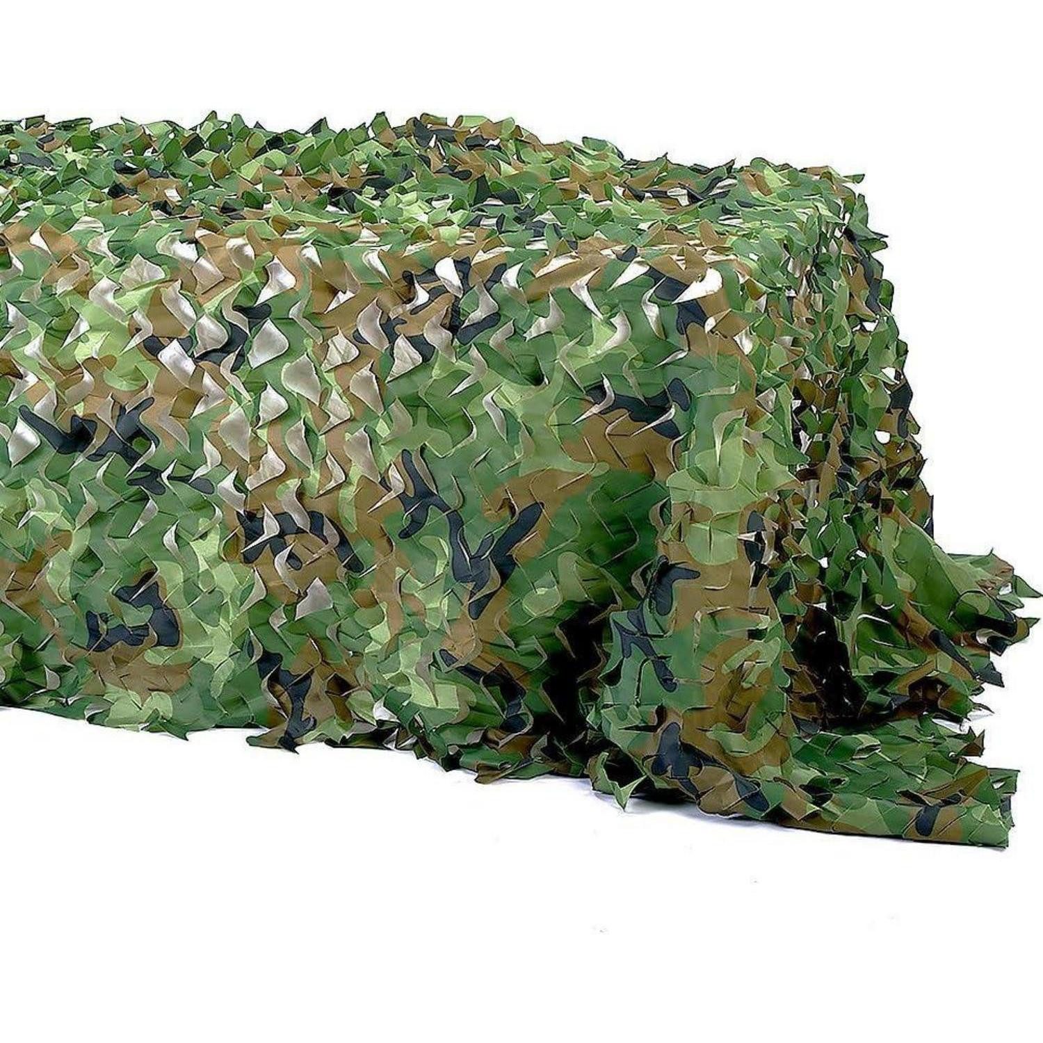 LuxusKollektion Campingstuhl Tarnnetz Jagd Camouflage Netz Tarnung 1.5 × 5 M Woodland