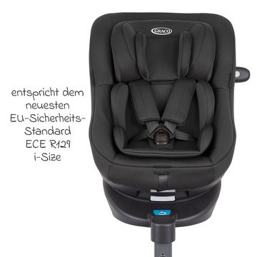 Graco Autokindersitz Turn2Me - Midnight, bis: 13 kg, Reboarder Kinder Autositz i-Size ab Geburt - 4 Jahre (40 cm-105 cm)