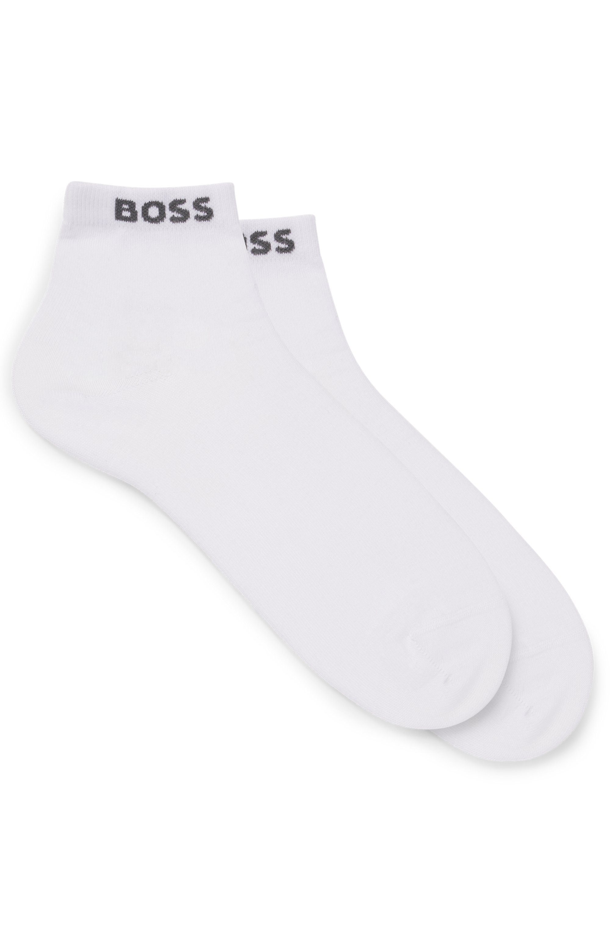 BOSS Sneakersocken (Set, 2-Paar) mit eingenähtem Markenschriftzug