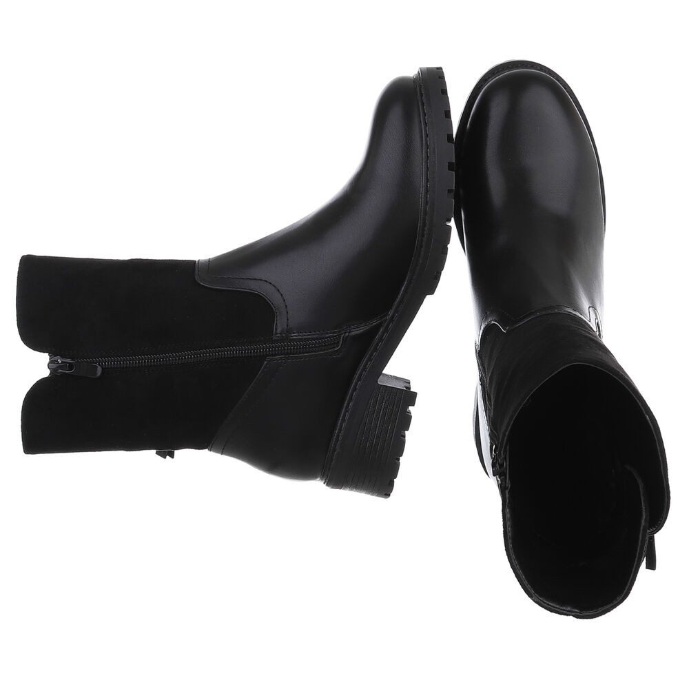 Ital-Design Stilvolle Stiefeletten mit Reißverschluss für Damen Stiefelette günstig online kaufen