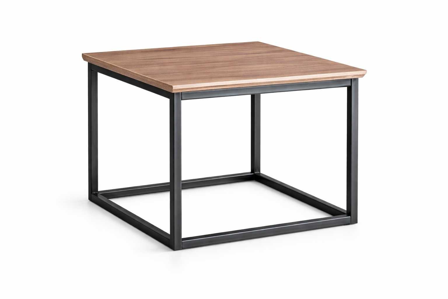 JVmoebel Couchtisch Kompakter Couchtisch mit Holzplatte und Metallgestell