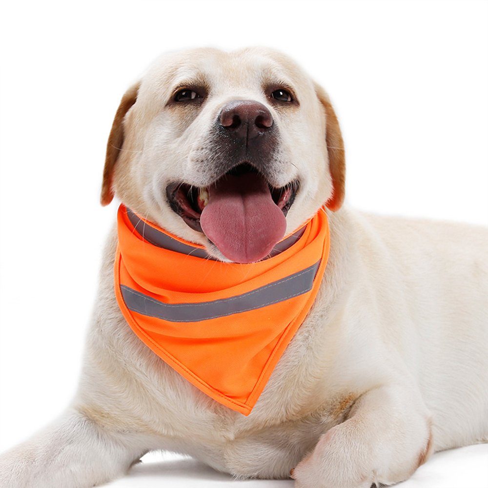 LAPA HOME Tier-Halsband Hund Halstuch Haustier Bandana Dreieck Schal  fluoreszierende Halstuch, Dieser Hundeschal ist für Hunde aller Größen  geeignet.