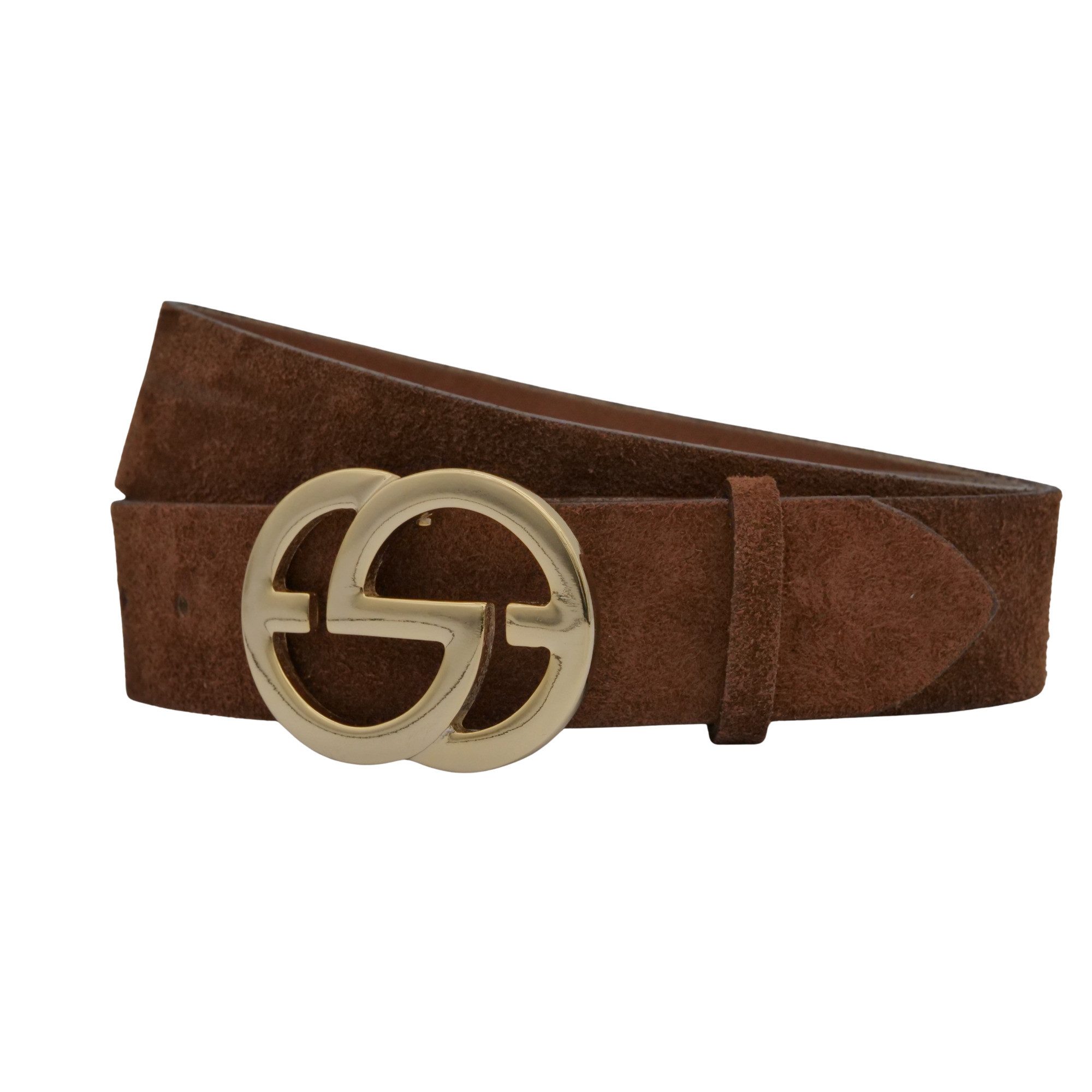 Ledergürtel AnnaMatoni Damen Ledergürtel in hochwertigem Velour Leder 4cm