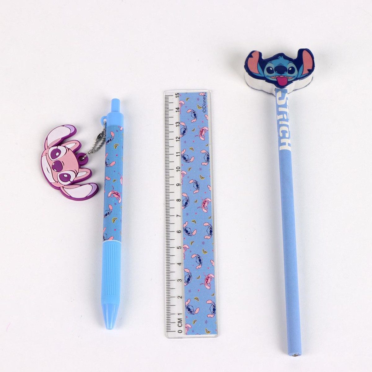 Cerda Bleistift Disney Stitch Schreibwaren-Set mit Stiftehalter Kinder Schreibset