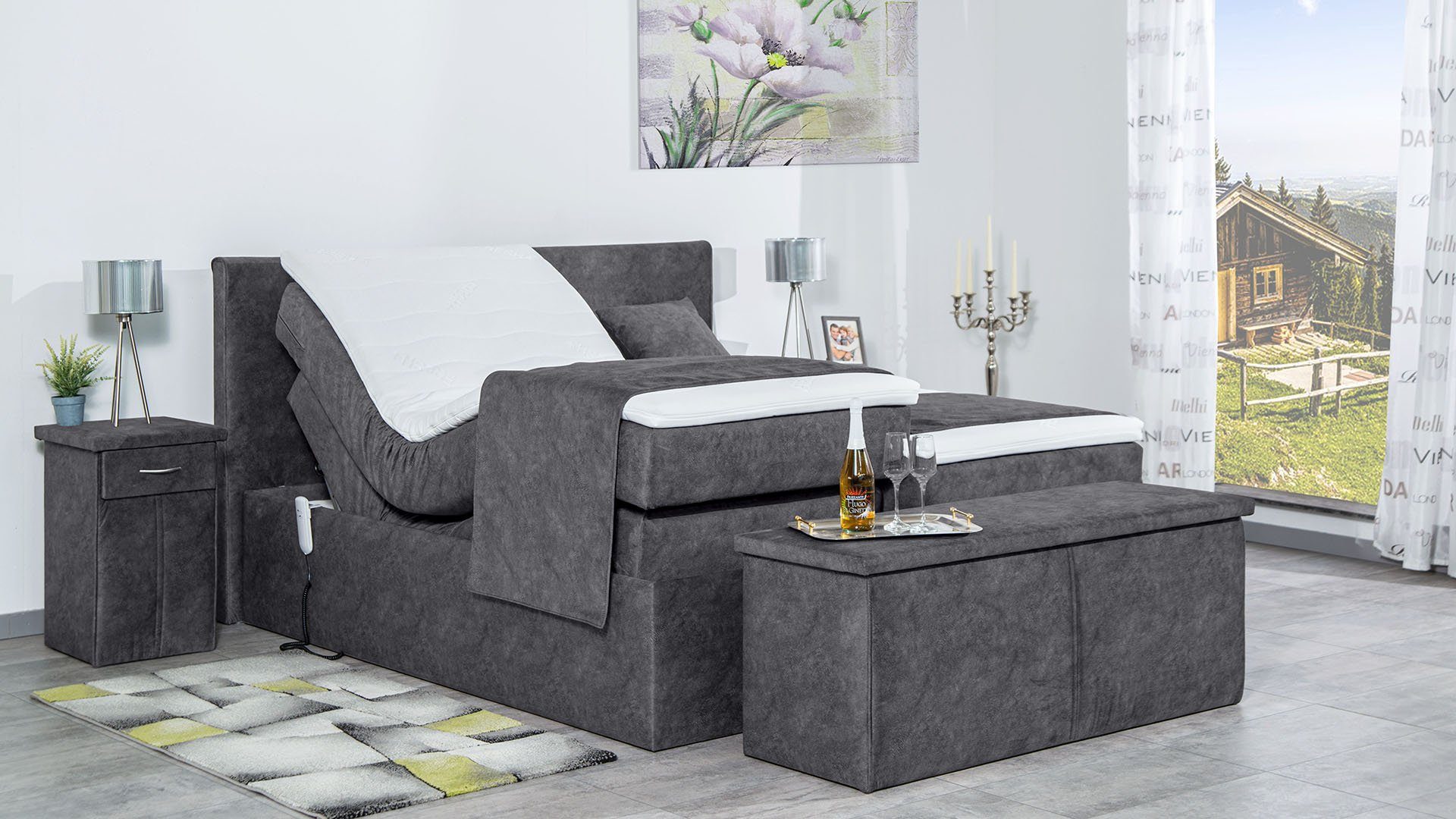 Meisterbetten Boxspringbett Nado (mit Motor, 7-Zonen günstig online kaufen