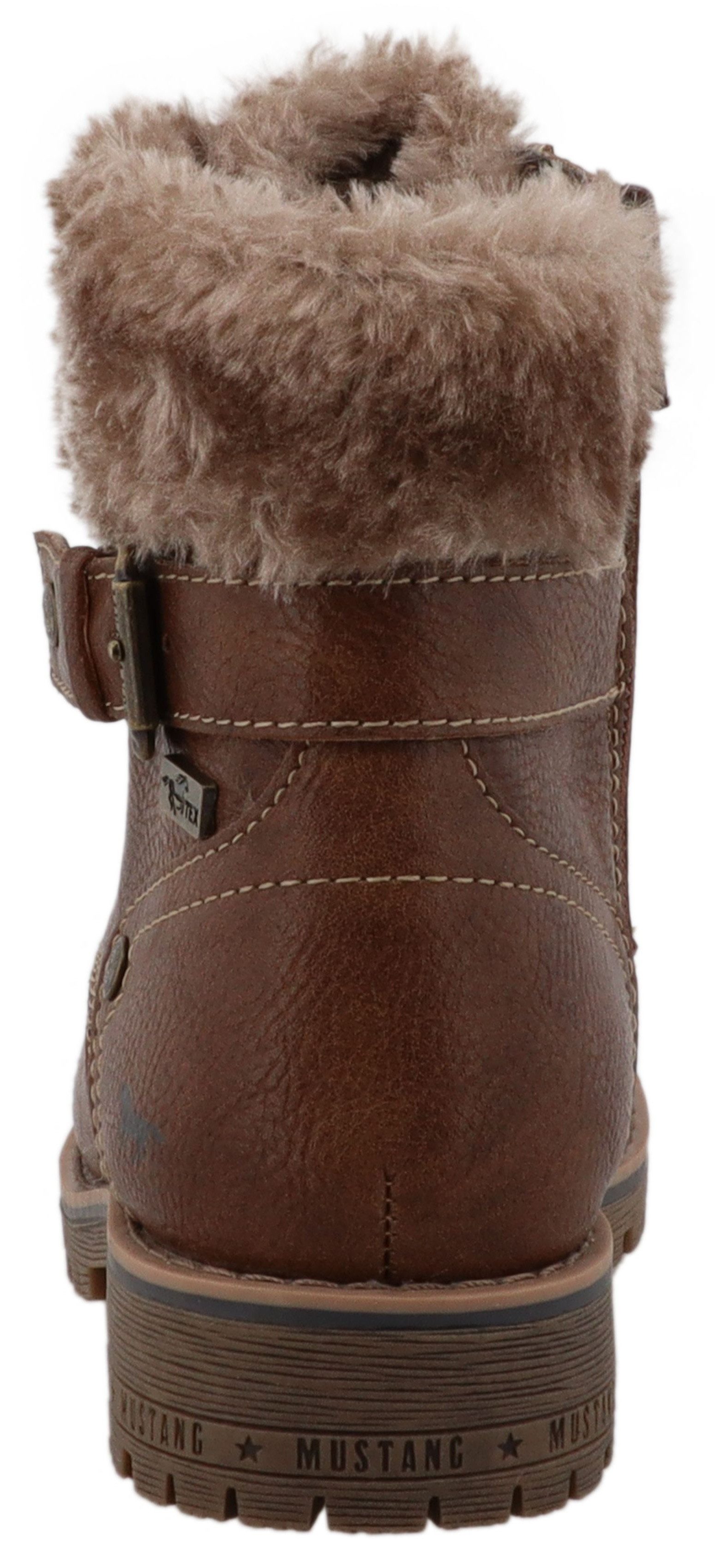Mustang Shoes Matilde Winterstiefel Oudoorboots, Schnürstiefel mit Warmfutter