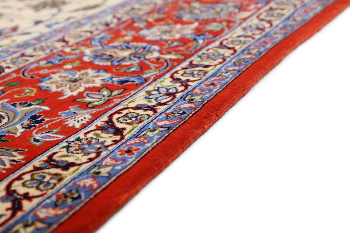 rechteckig, Trading, Orientteppich Isfahan Handgeknüpfter 151x221 Nain Seidenkette Höhe: 8 Orientteppich, mm