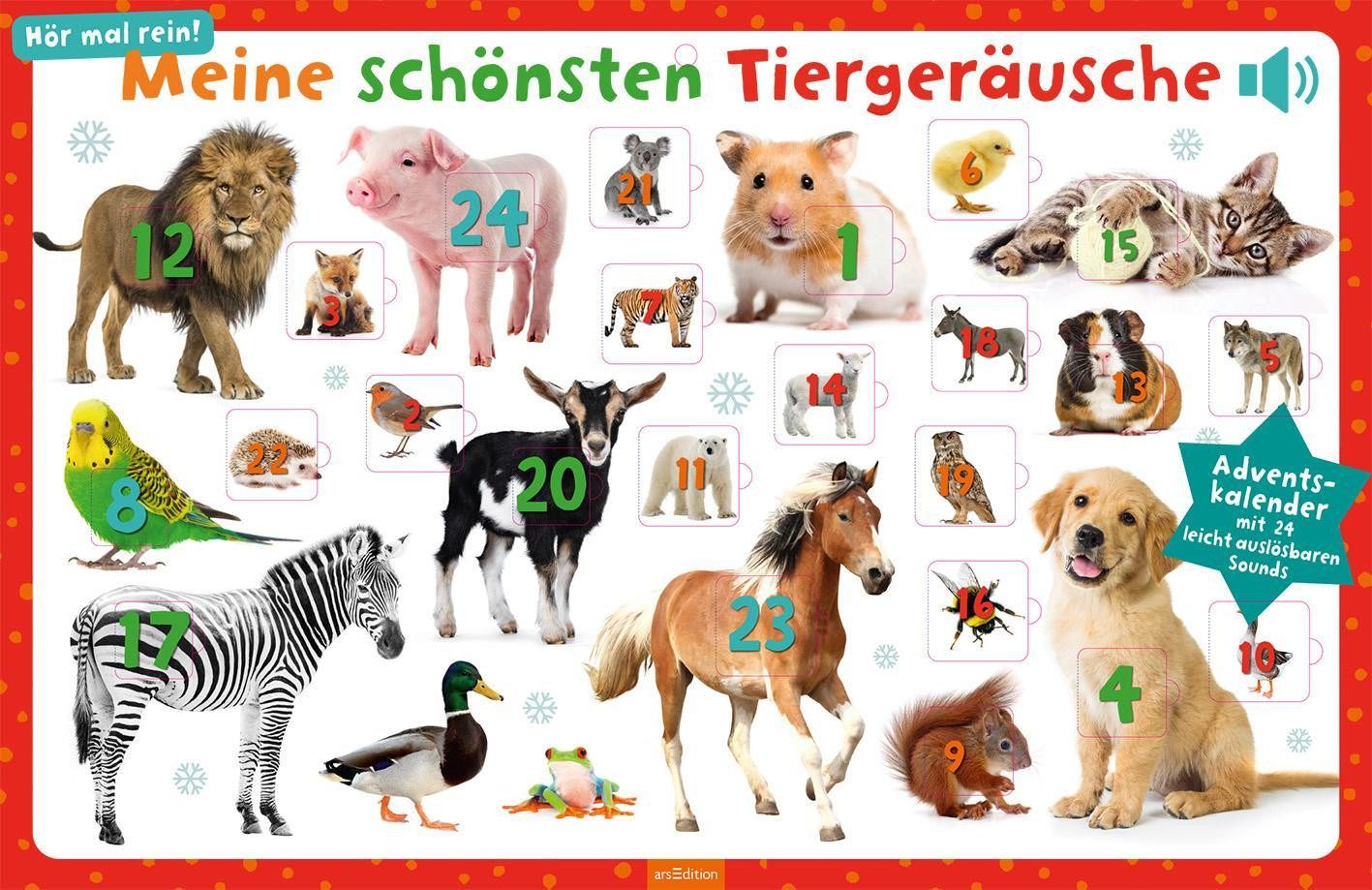 Ars Edition Календарі Meine schönsten Tiergeräusche