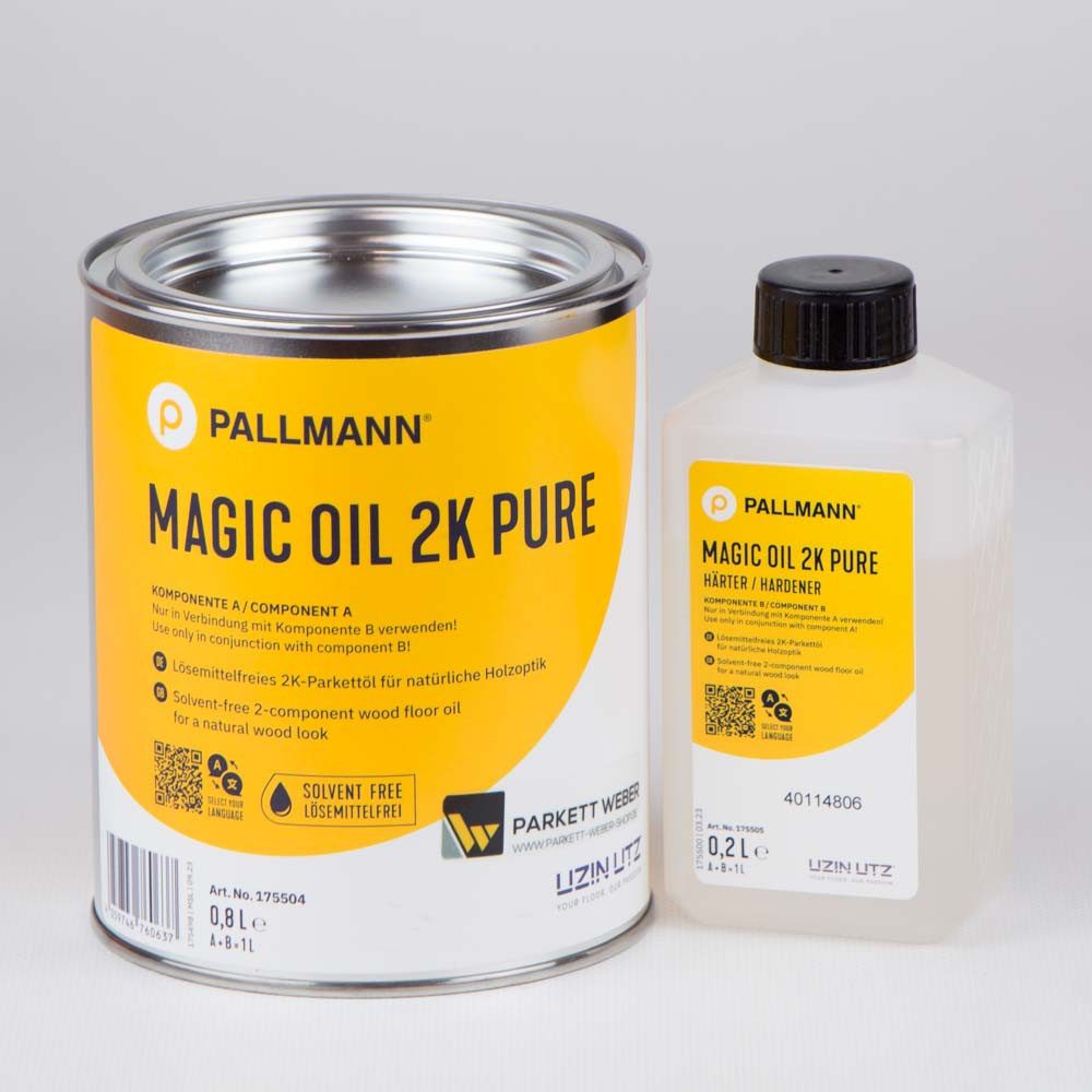 Pallmann Holzöl Pallmann Magic Oil 2K PURE Parkettöl für Rohholzoptik 1 Liter