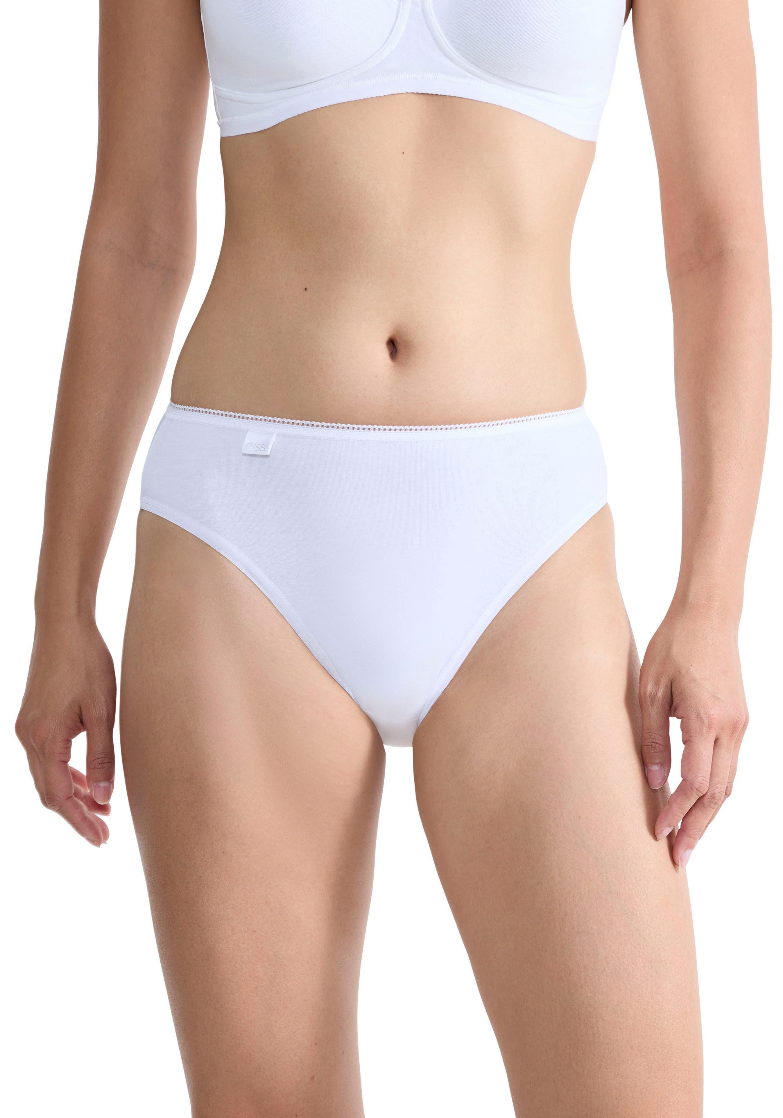 sloggi Taillenslip 24/7 Cotton (3er Pack) elastischer Bund mit Spitze, flache Nähte – Bild 2 von 5