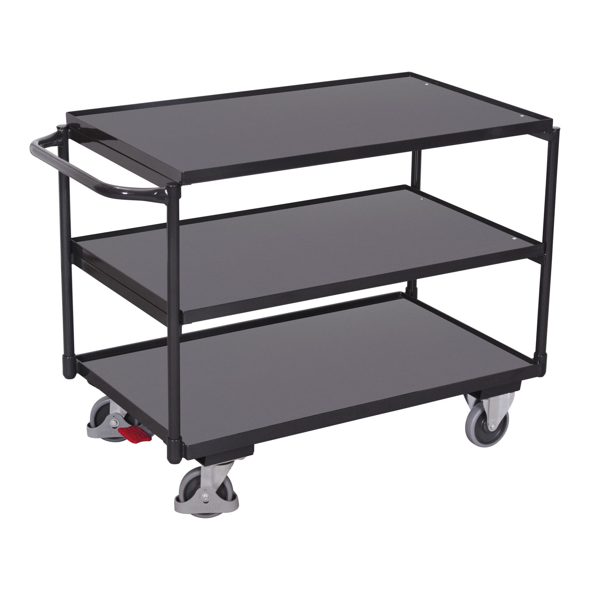 CORDES Transportwagen VarioFit Tischwagen mit 3 Ladeflächen RAL 7016
