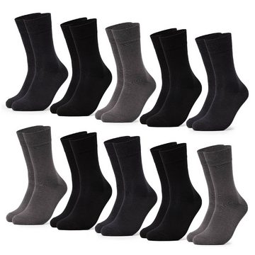 OCCULTO Basicsocken Herren Bambus Socken 10er Pack (Modell: Paule) (10-Paar)