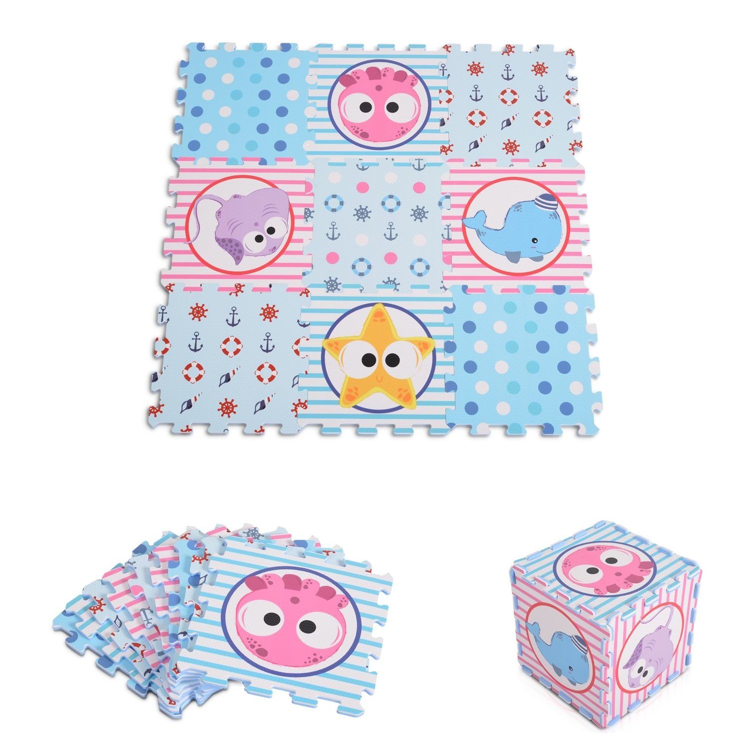 Moni Spielmatte Puzzlematte 9 teilig (9-St), günstig online kaufen