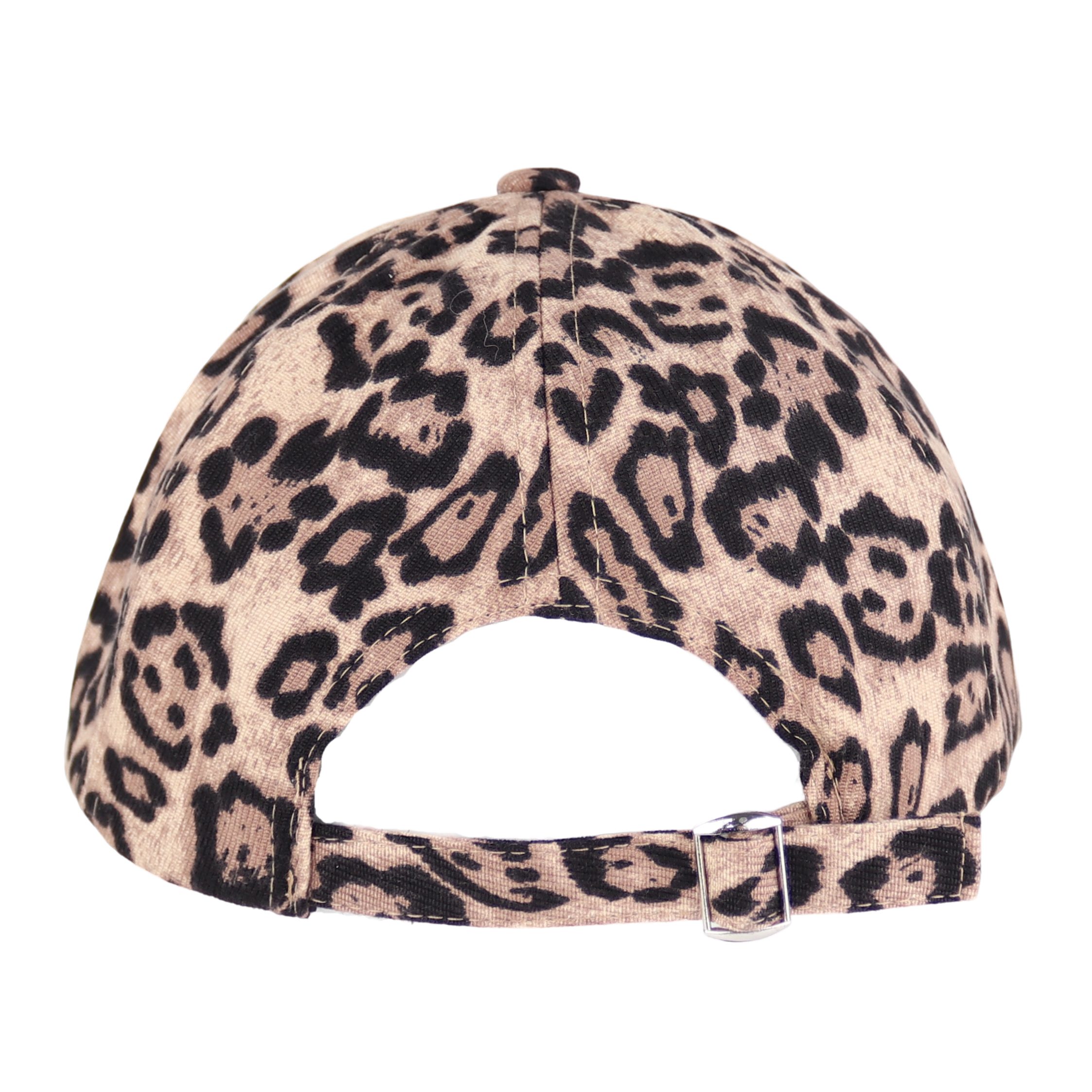 MIRROSI Baseball Cap Damen Cap aus reinem Baumwolle mit Shirm LOVE Leopard (Kappe, Outdor Cap, Feldmütze) Atmungsaktiv, Einheitsgröße – Bild 3 von 4