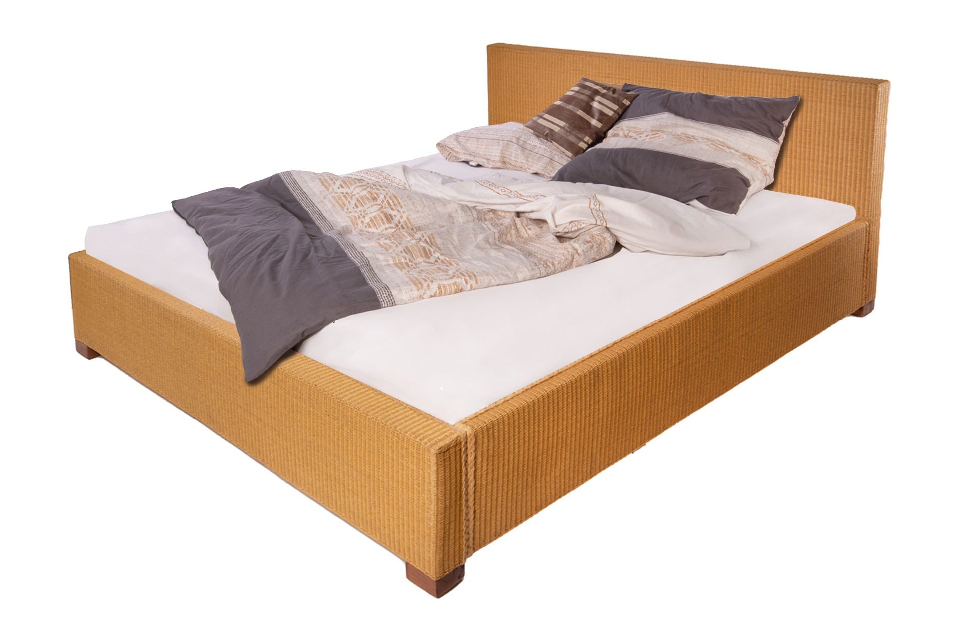 SAM® Massivholzbett Ariana, Doppelbett aus geflochtenem günstig online kaufen