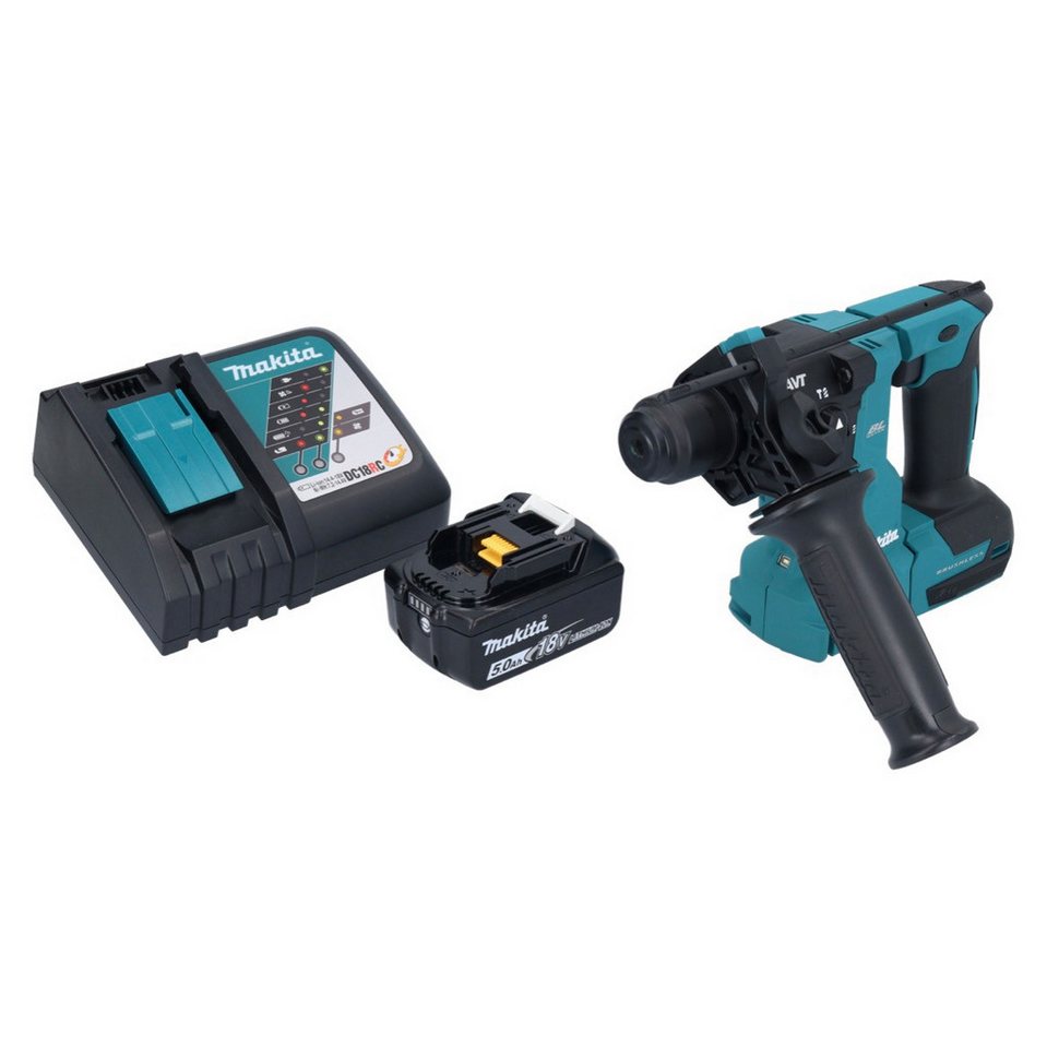 Thumbnail - Makita Schlagbohrmaschine DHR 183 RT1 Akku Bohrhammer 18 V 1,7 J SDS plus Brushless + 1x Akku 5