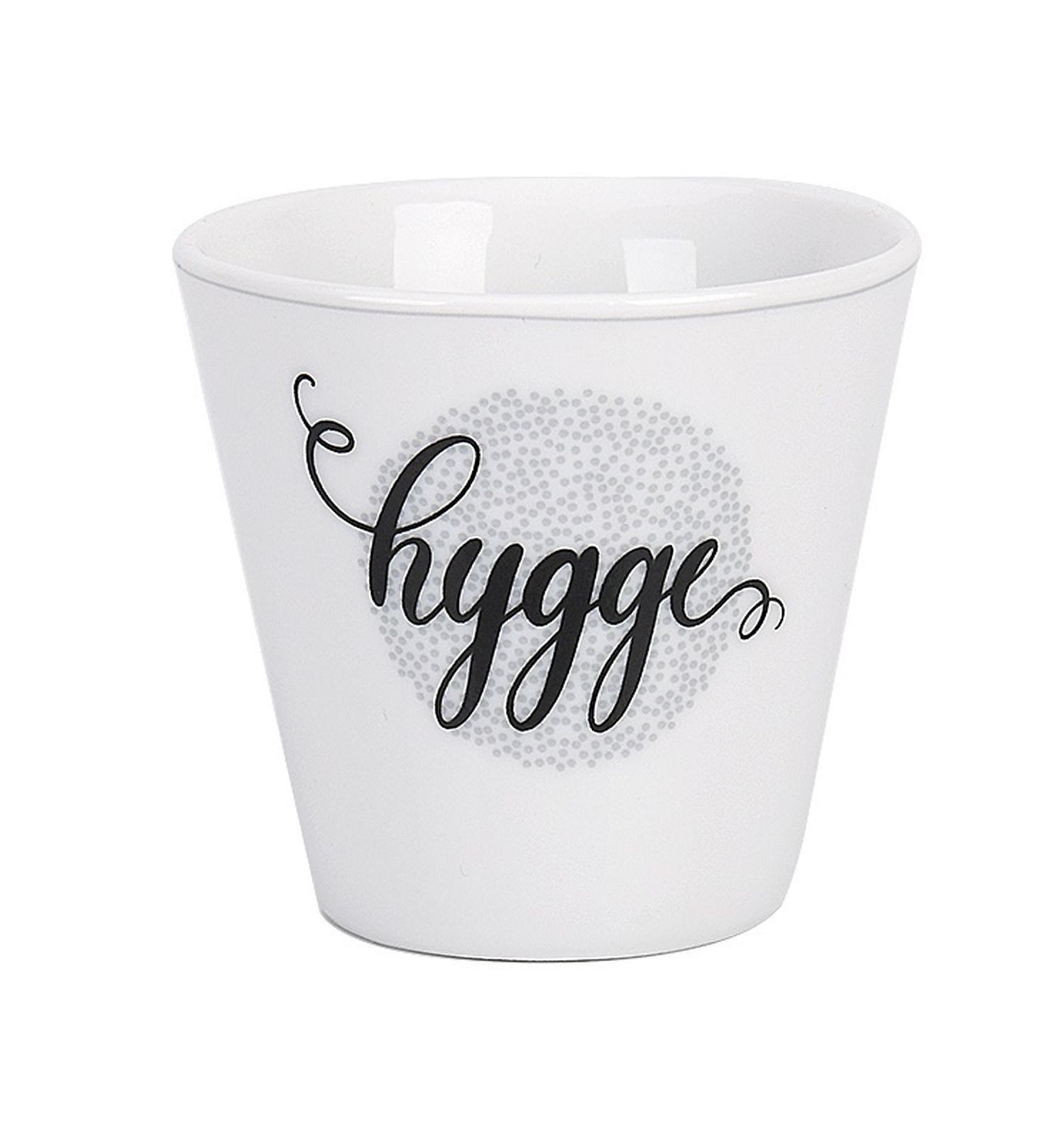Krasilnikoff Espressotasse Espresso Tasse Porzellan Becher skandinavisch 6 cm, Auch als Eierbecher oder Mini Pflanztopf nutzbar