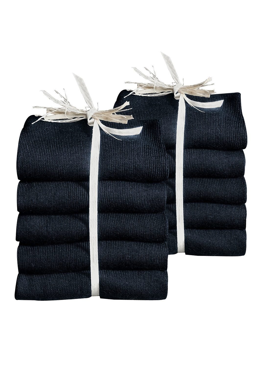 Go in Basicsocken Damen Socken Strümpfe ohne Logo feine Baumwolle (Packung, 10-Paar) unifarben ganz schlicht – Bild 2 von 4