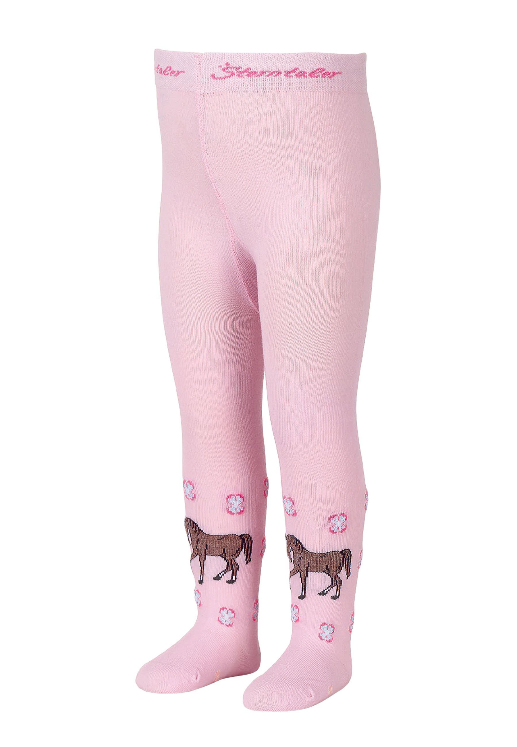 Pink - Pferd Pferd Pferdchen mit Strumpfhosen Vollplüsch Winterstrumpfhose Pferde-Muster mit DEN dark-blue - gemustert (1 Babystrumpfhose, Strumpfhose - Winter St) - - Strumpfhose Strumpfhose Strumpfhose 100 Sterntaler® Schwarz Kinderstrumpfhose Winter-Strumpfhose