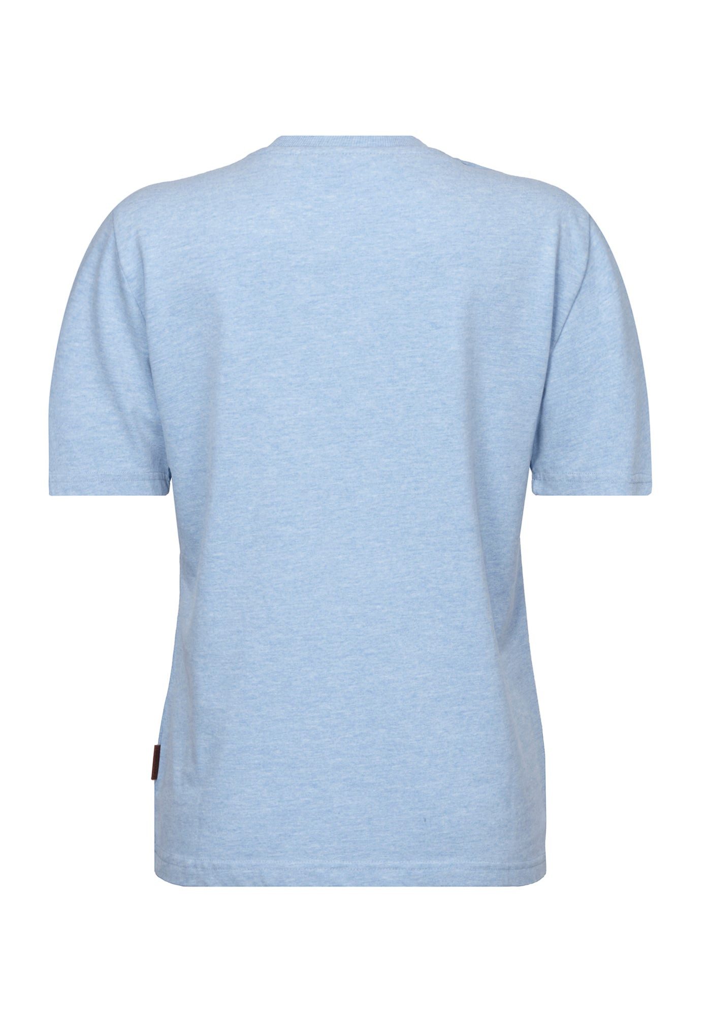naketano T-Shirt Baumwolle Rundhals Kurzarm Streetwear Basic Sommershirt Damen (1-tlg) weich, bequem, casual, vegan, meliert, gerader Schnitt, Alltag