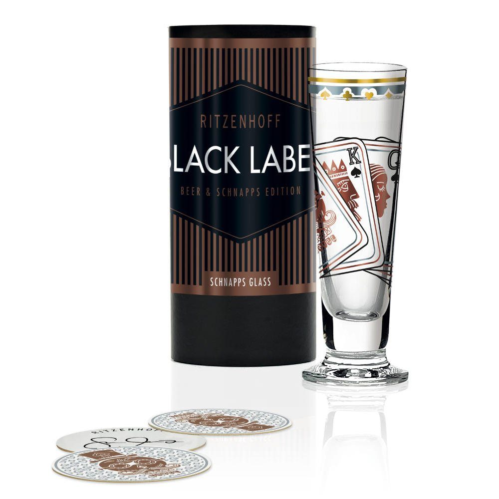 Ritzenhoff Schnapsglas »Black Label Design S. Morawetz 40 ml«, Kristallglas