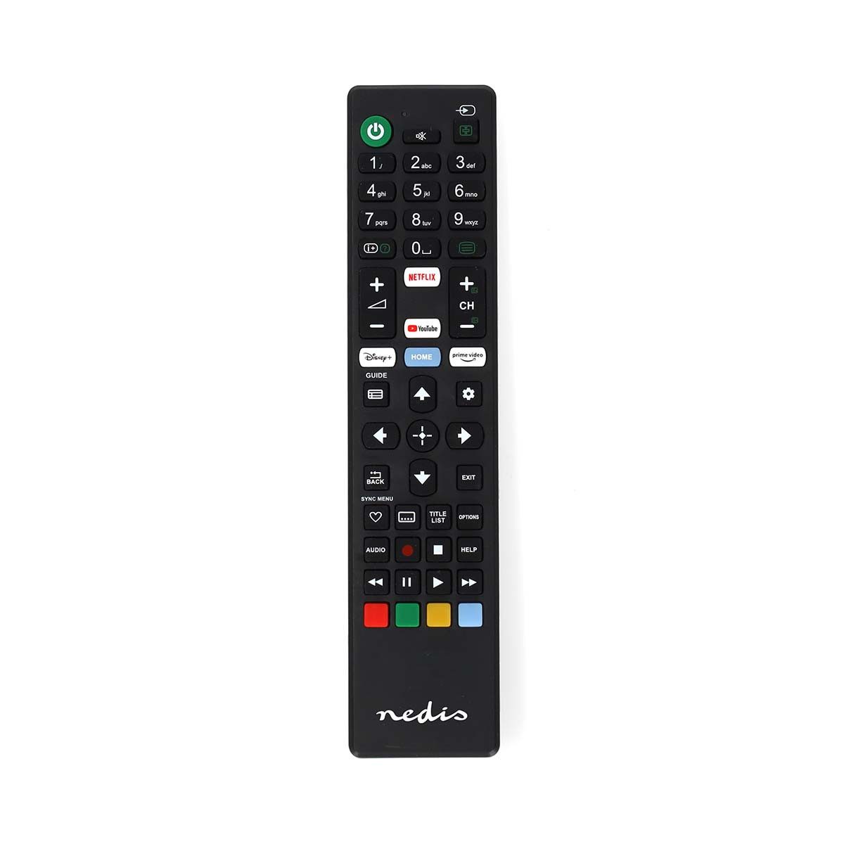 Nedis TVRC45SOBK Universal-Fernbedienung (alle sony tvs, sofort nutzbar, app tasten integriert)