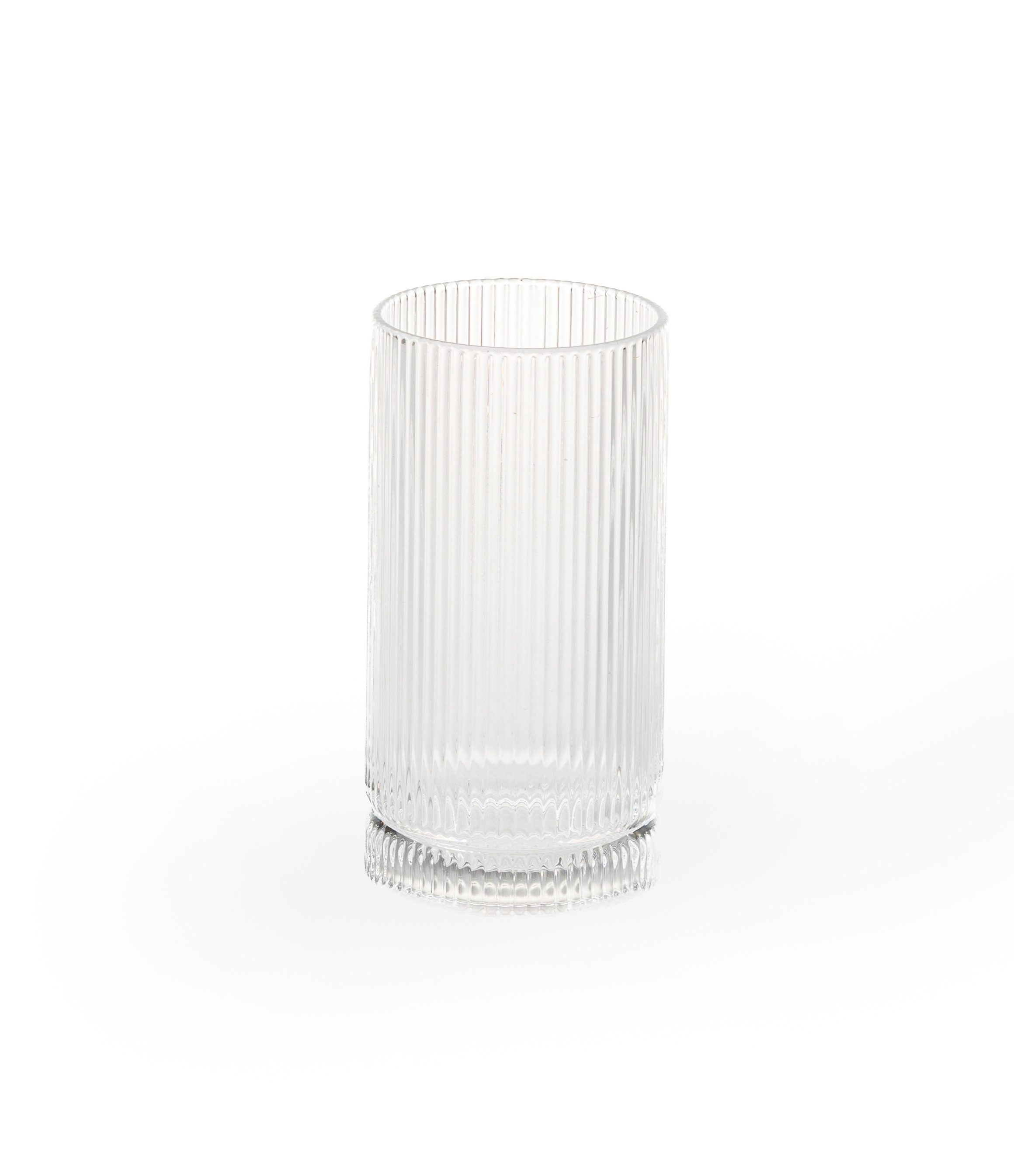 EKA Glas Riffle Gläser Long 6er Set 440ml, 6-tlg., Glas