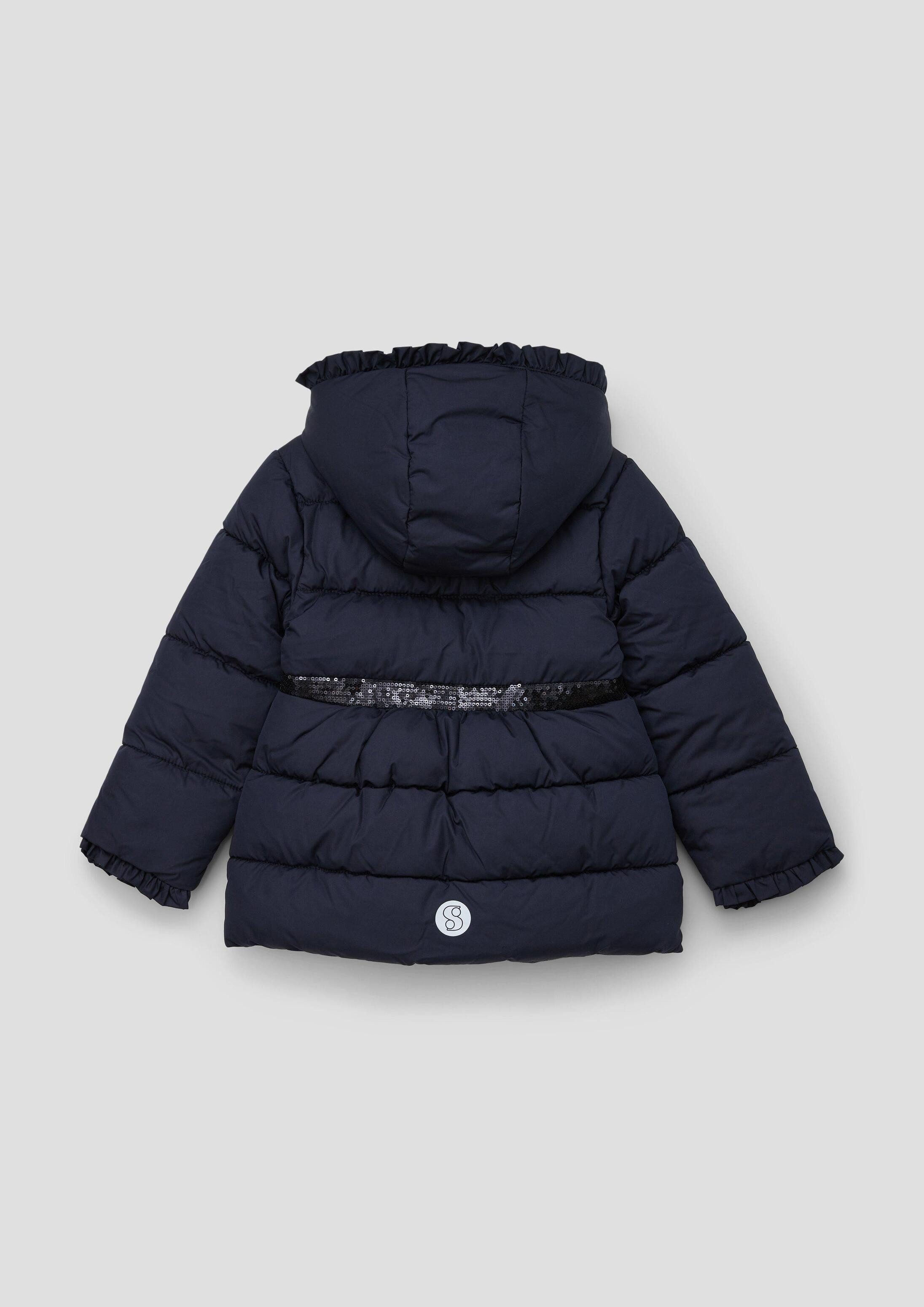 s.Oliver Funktionsmantel Outdoor-Mantel Steppjacke mit Pailletten