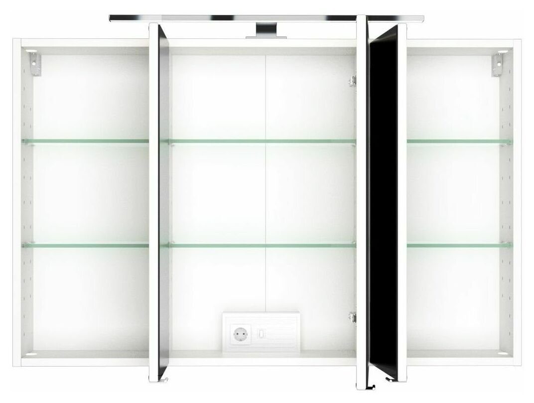 HELD MÖBEL Spiegelschrank Baabe 100 cm weiß