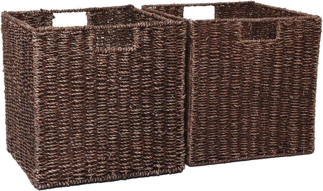 VIVANNO Regalkorb Seegras SEEGRA Rechteckig - Braun Geflochten (Set, 2 St), günstig online kaufen