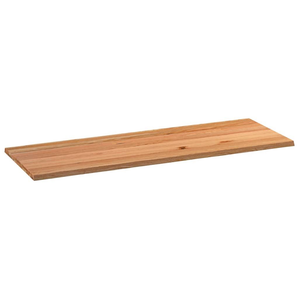 vidaXL Tischplatte Tischplatte Hellbraun 220x80x4 cm Massivholz Eiche Rechteckig (1 St)